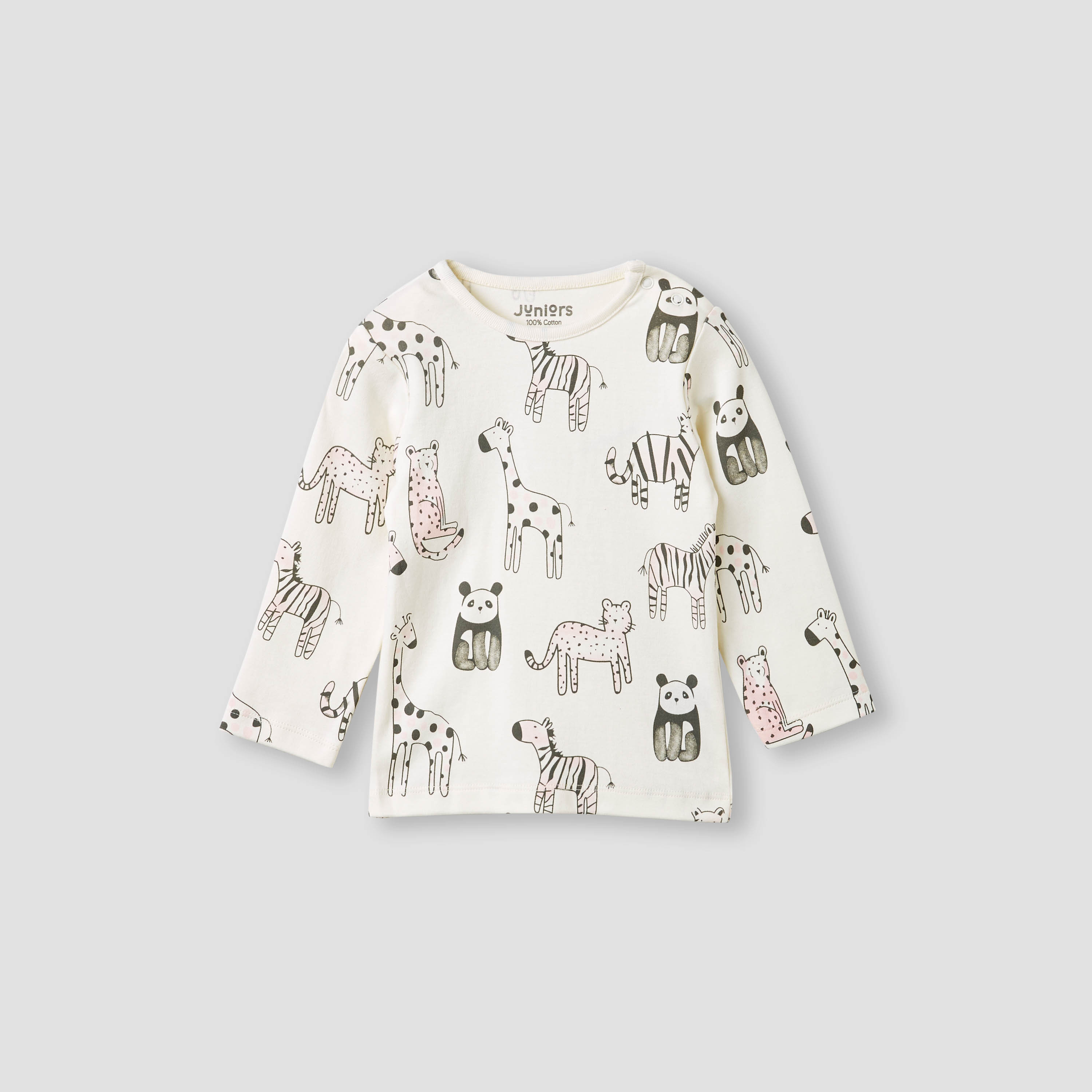 Juniors Printed T-shirt and Pyjamas - Set of 4-baby-girls-clothing-nightwear-pyjamasets-image-4