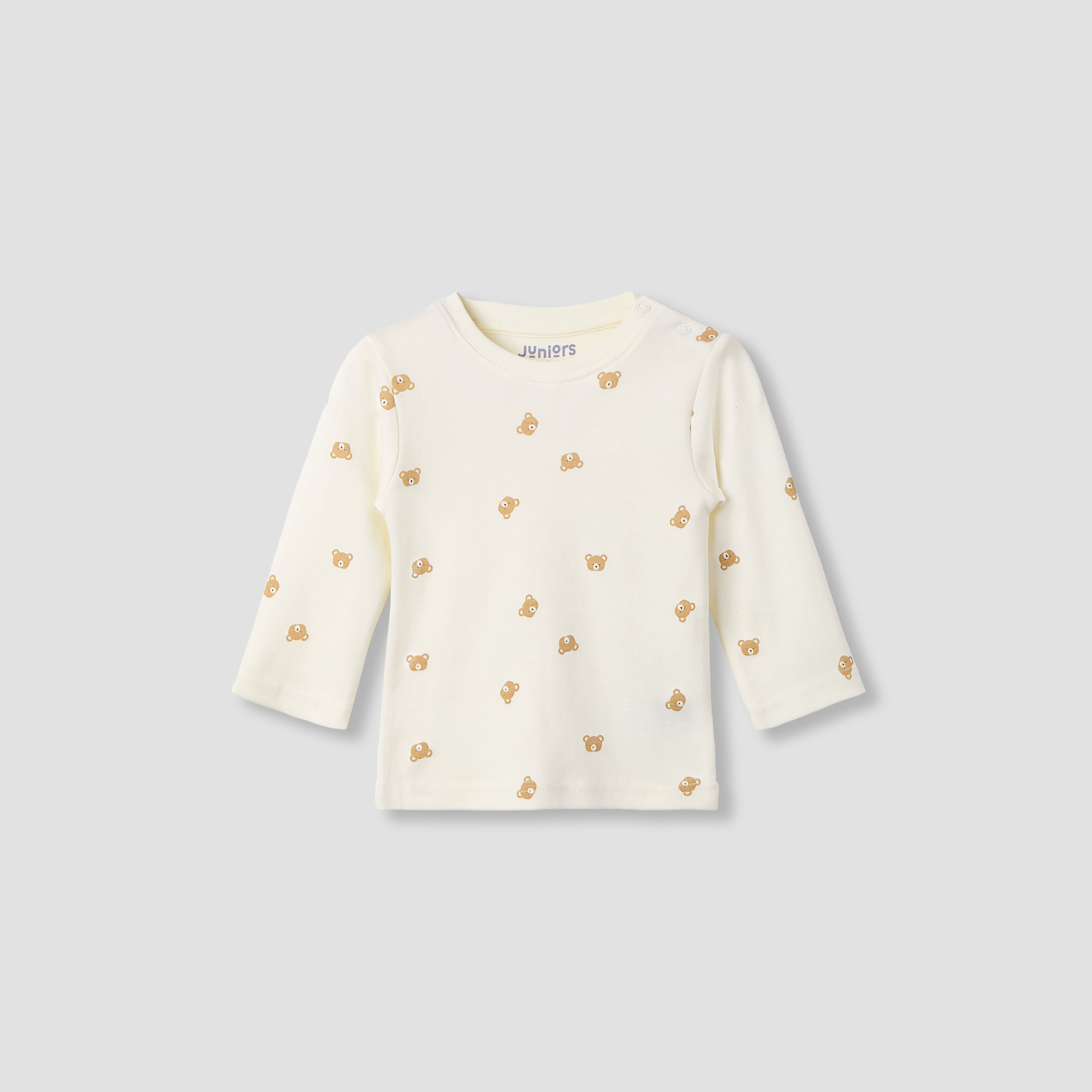 Juniors Pyjama Set with Bear Print - Soft Cotton - Long Sleeves - 4-Pieces-baby-boys-clothing-nightwear-pyjamasets-image-2