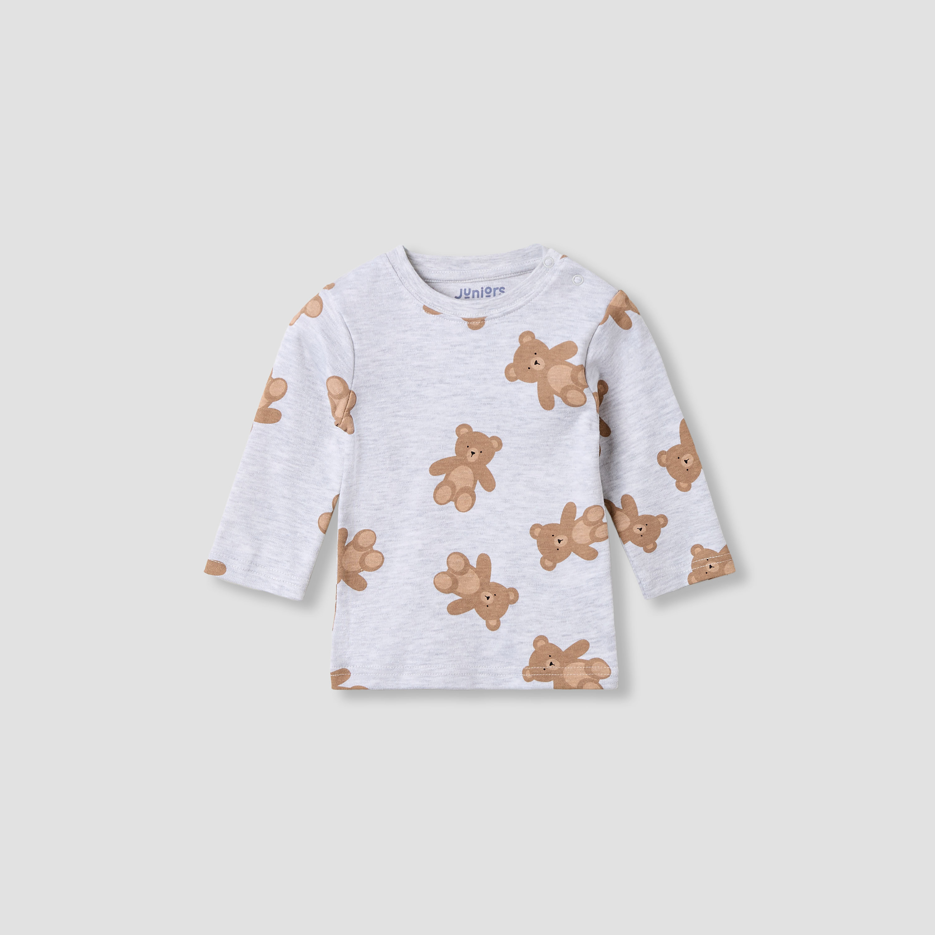 Juniors Pyjama Set with Bear Print - Soft Cotton - Long Sleeves - 4-Pieces-baby-boys-clothing-nightwear-pyjamasets-image-6