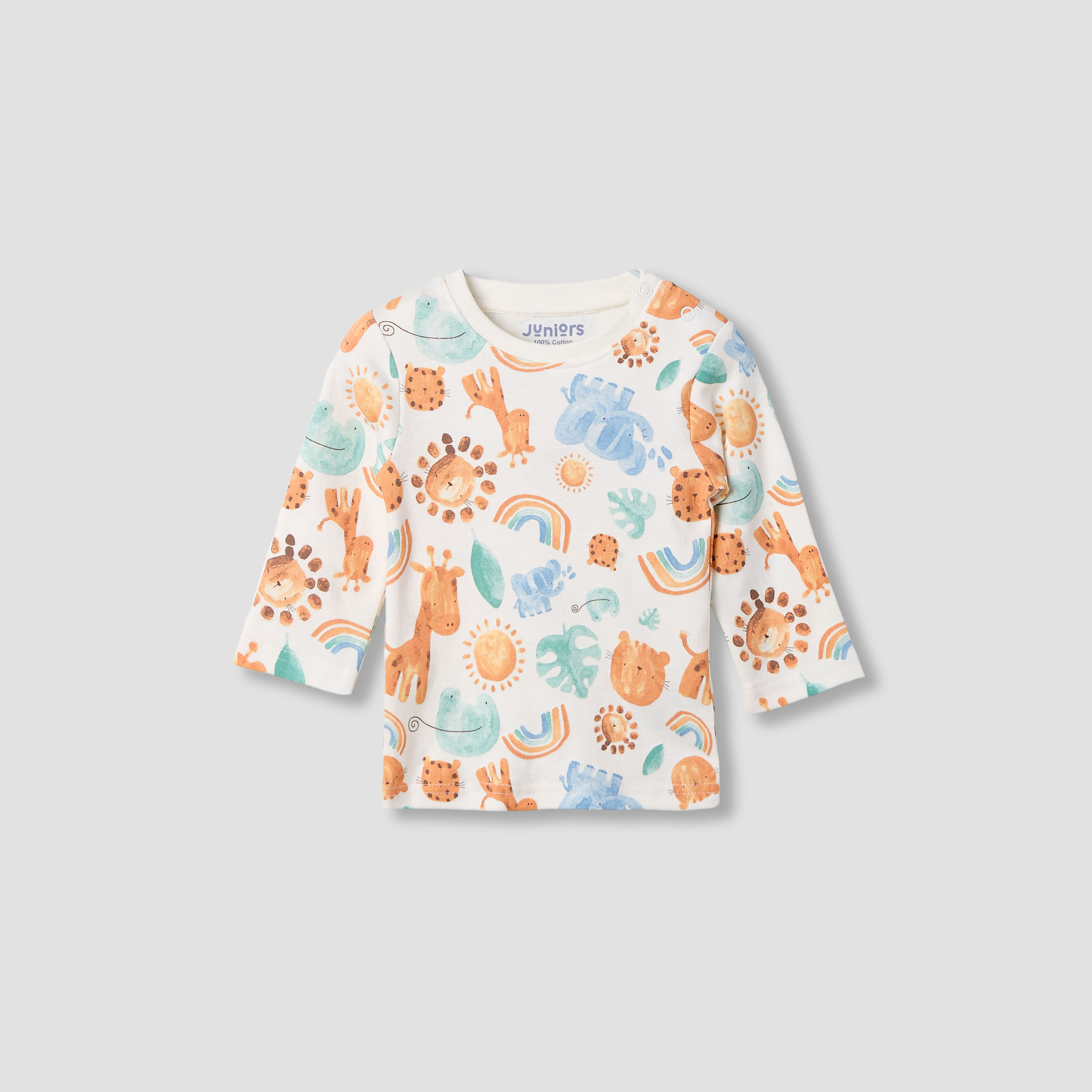 Juniors Pyjama Set with Animal Print - Cotton - Long Sleeves - Round Neck - Set of 4-baby-girls-clothing-nightwear-pyjamasets-image-8