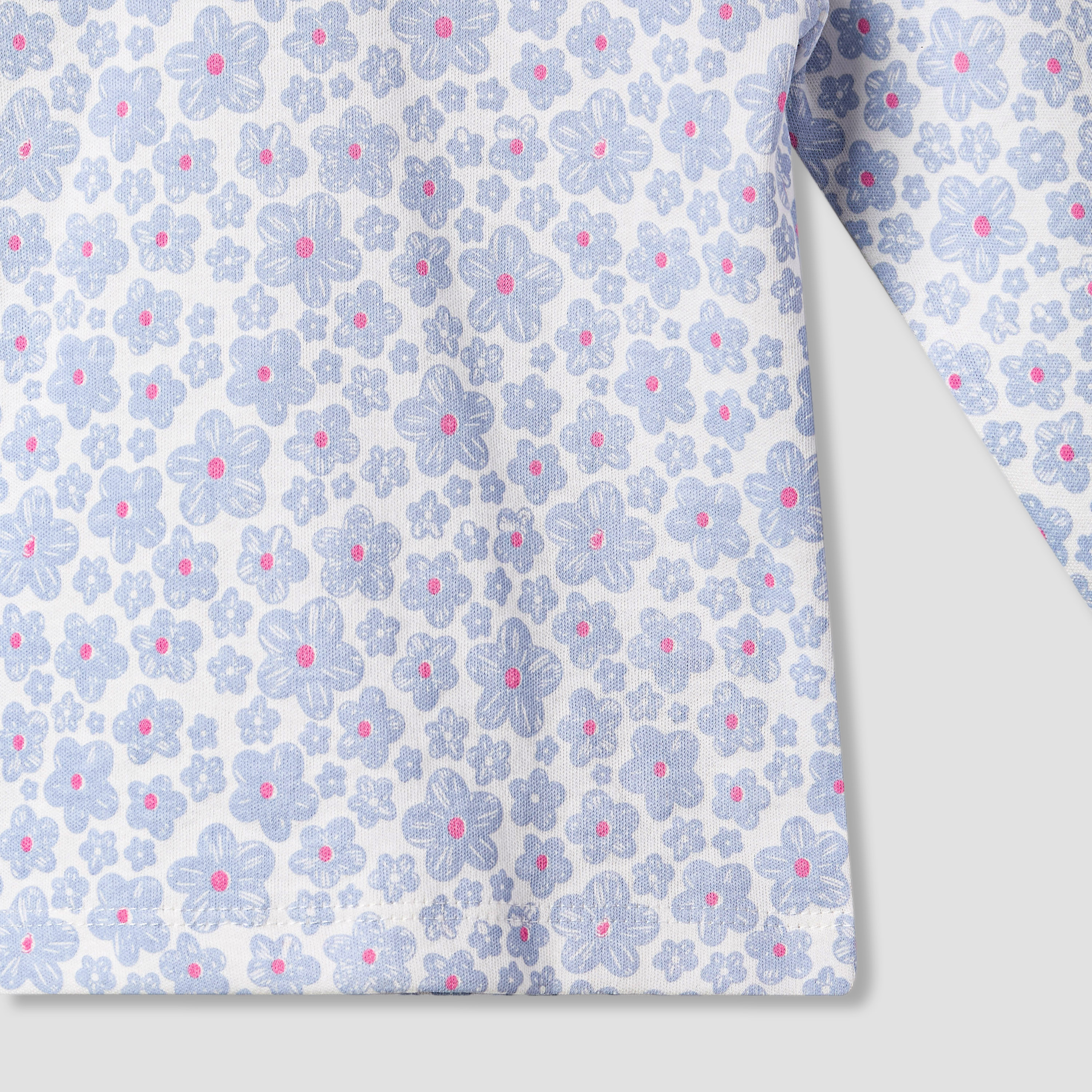 Juniors Pyjama Set with Fun Print - Soft Cotton - Long Sleeves - Round Neck - Set of 4-baby-girls-clothing-nightwear-pyjamasets-image-10