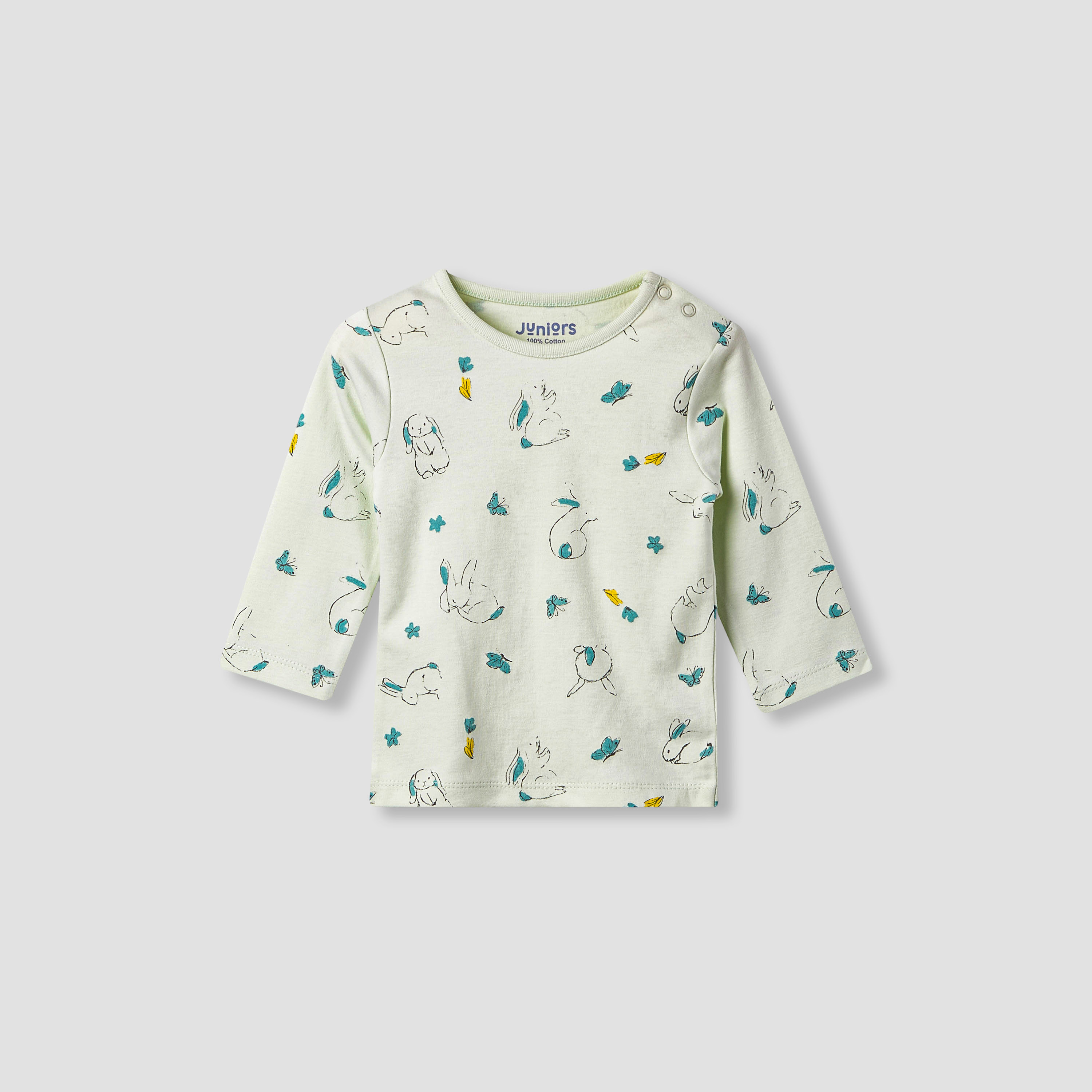 Juniors Pyjama Set with Fun Print - Soft Cotton - Long Sleeves - Round Neck - Set of 4-baby-girls-clothing-nightwear-pyjamasets-image-4