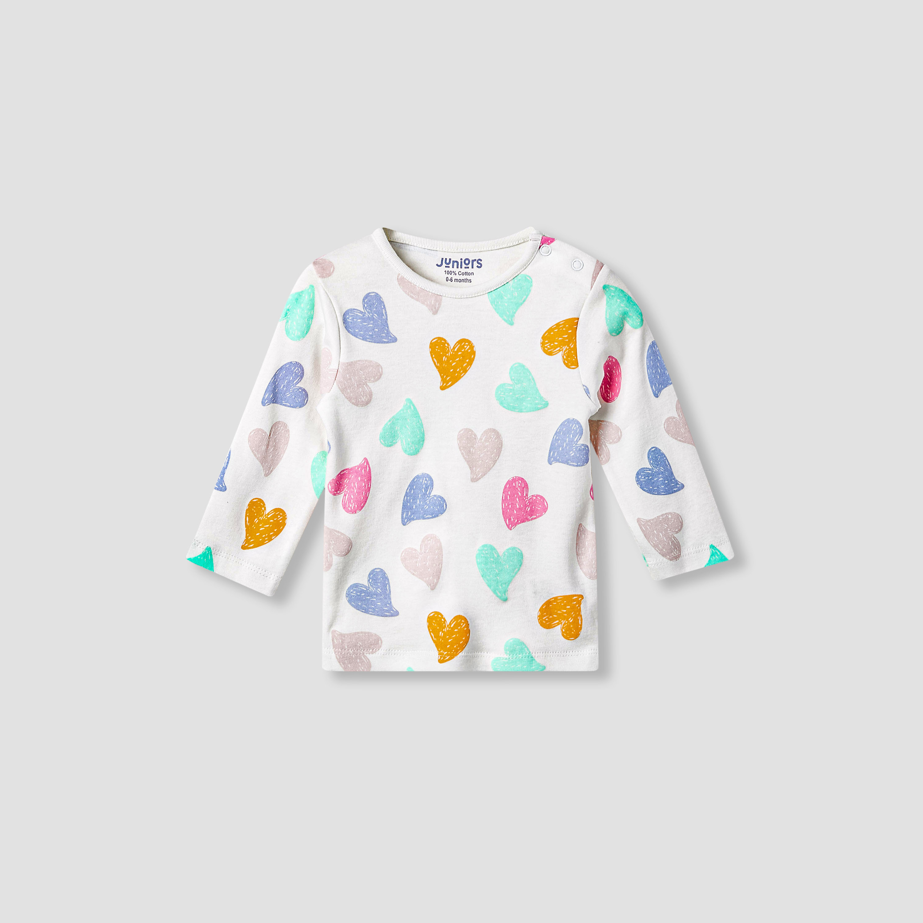 Juniors Pyjama Set with Fun Print - Soft Cotton - Long Sleeves - Round Neck - Set of 4-baby-girls-clothing-nightwear-pyjamasets-image-8