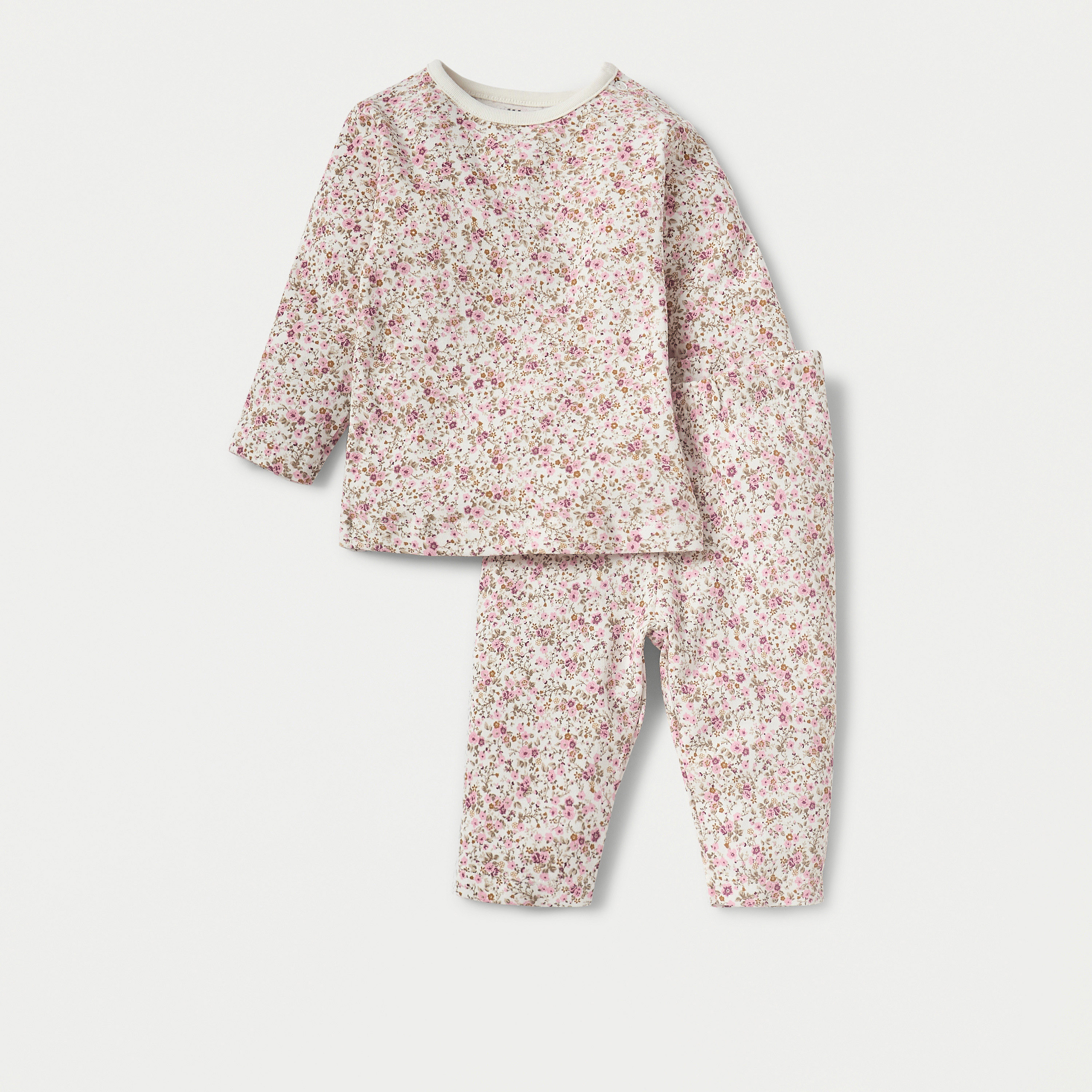 بنطلون بيجاما وتيشيرت بطبعات وأكمام طويلة من جونيورز - مجموعة من 4 أطقم-baby-girls-clothing-setsandcoords-image-2
