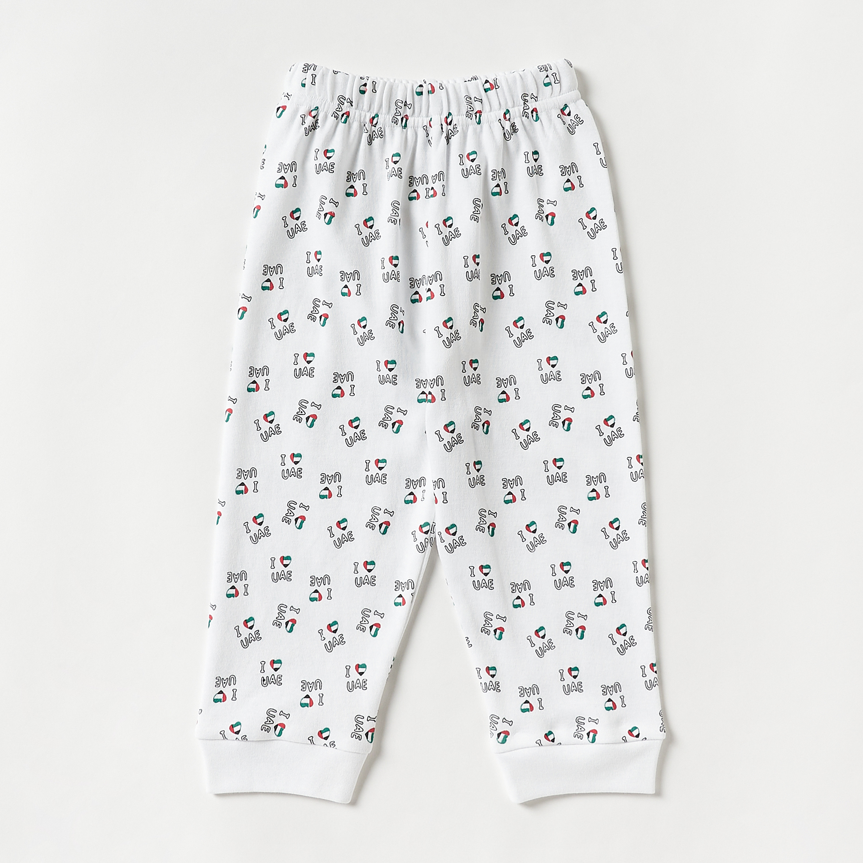 طقم بنطلون بيجاما وتيشيرت بطبعات اليوم الوطني لدولة الإمارات العربية المتحدة من جونيورز-baby-boys-clothing-nightwear-pyjamasets-image-4