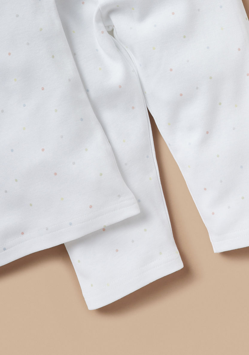 Juniors Giraffe Print T-shirt and Pyjama Set-Pyjama Sets-image-4
