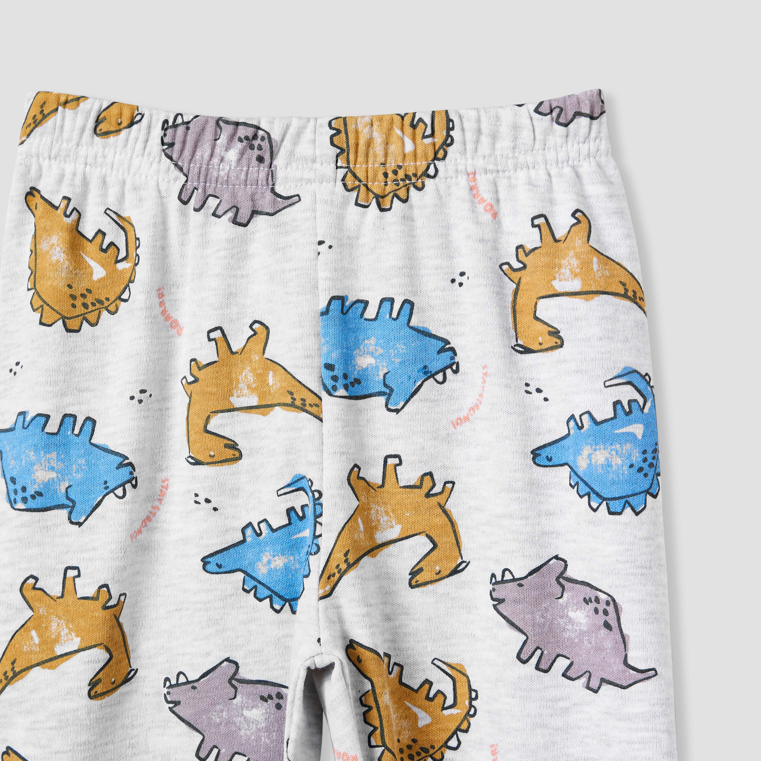 Juniors Dinosaur Print T-shirt and Pyjama Set-baby-boys-clothing-nightwear-pyjamasets-image-6