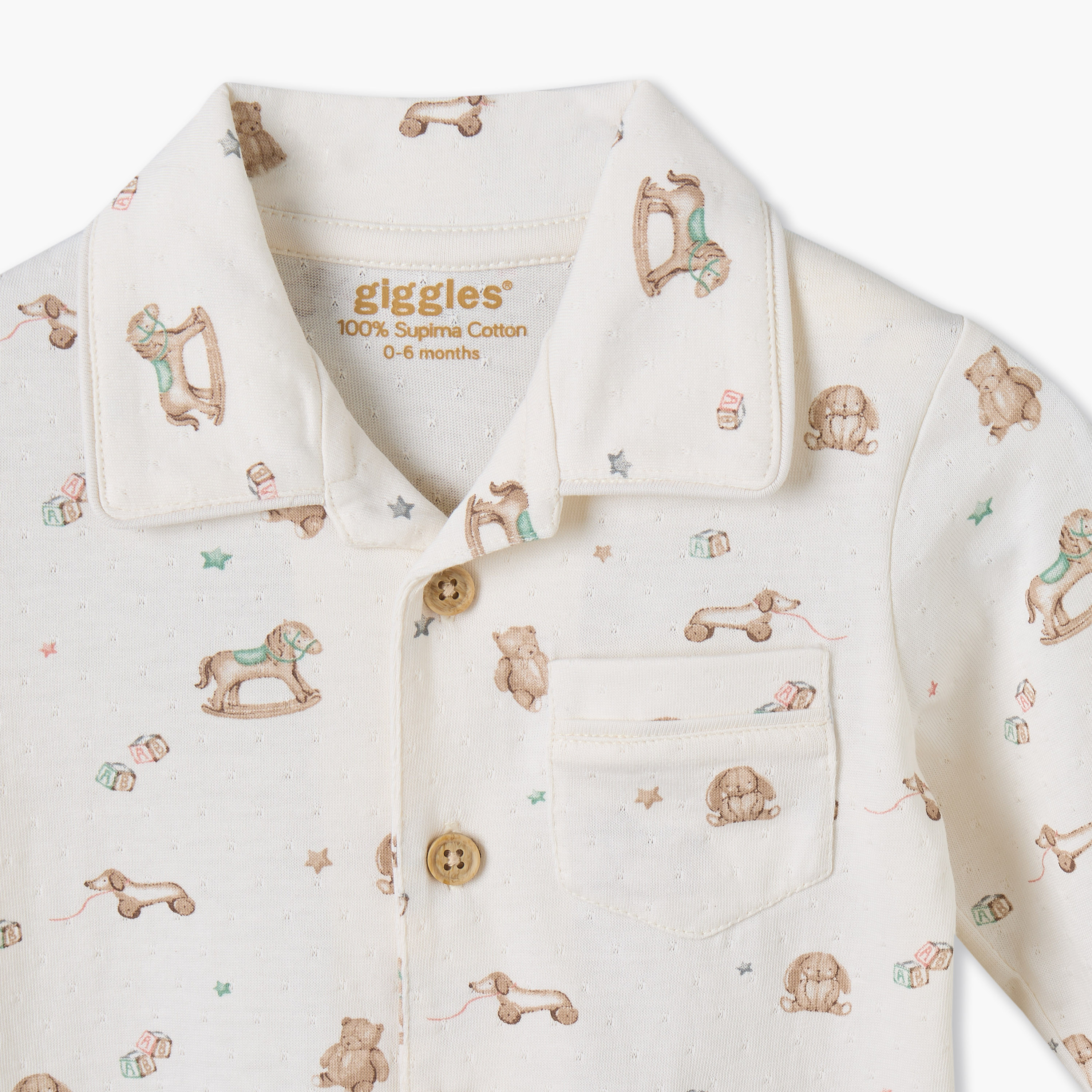 Giggles Cotton Collared Long Sleeves Pyjama Set with Rocking Horse Print-baby-boys-clothing-nightwear-pyjamasets-image-7