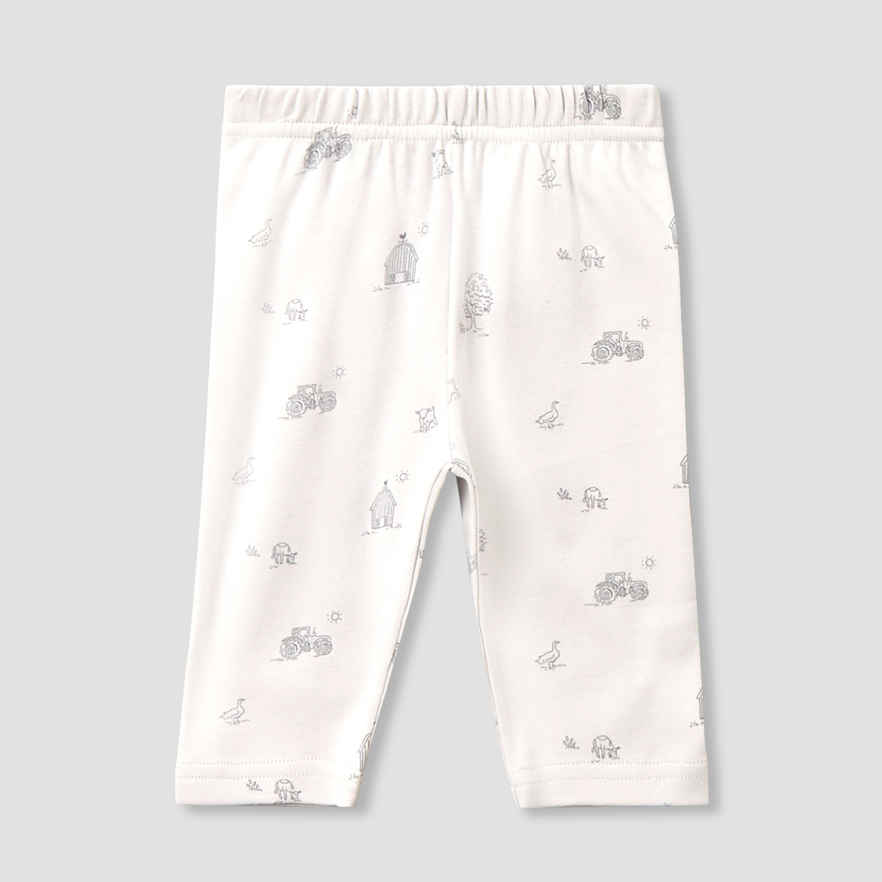 Juniors Cotton Collared Long Sleeves Pyjama Set with Barnyard Print-baby-boys-clothing-nightwear-pyjamasets-image-3