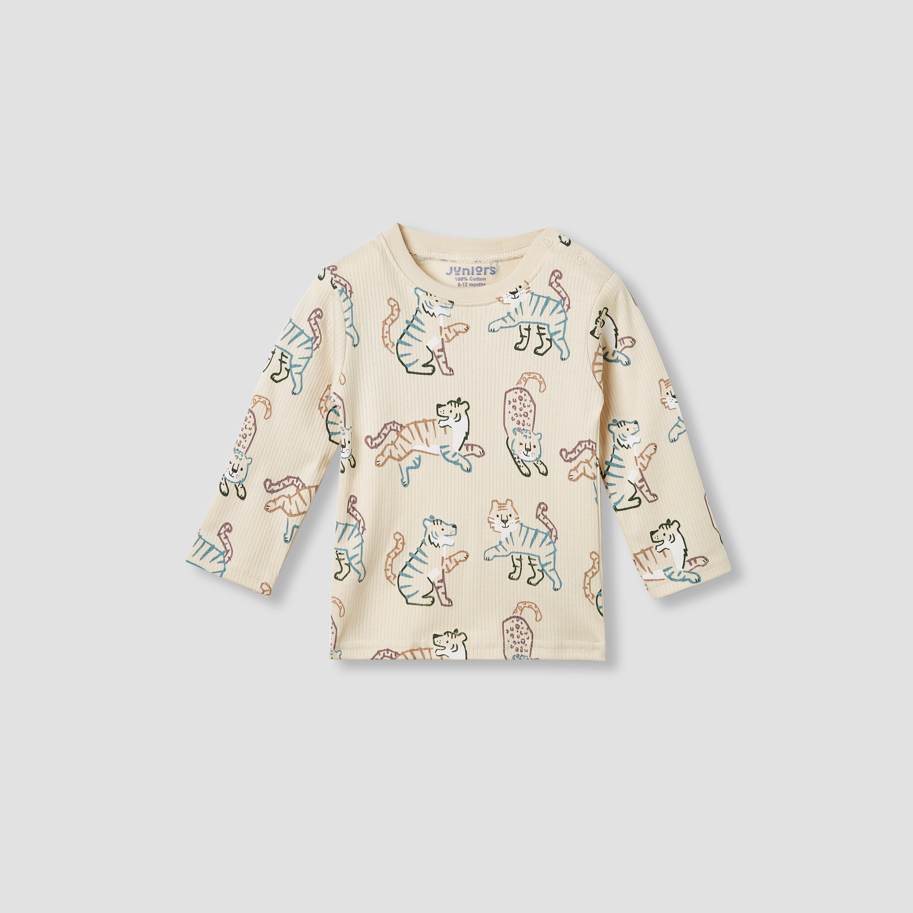 Juniors Bunny Print T-shirt and Pyjama Set-baby-girls-clothing-nightwear-pyjamasets-image-3