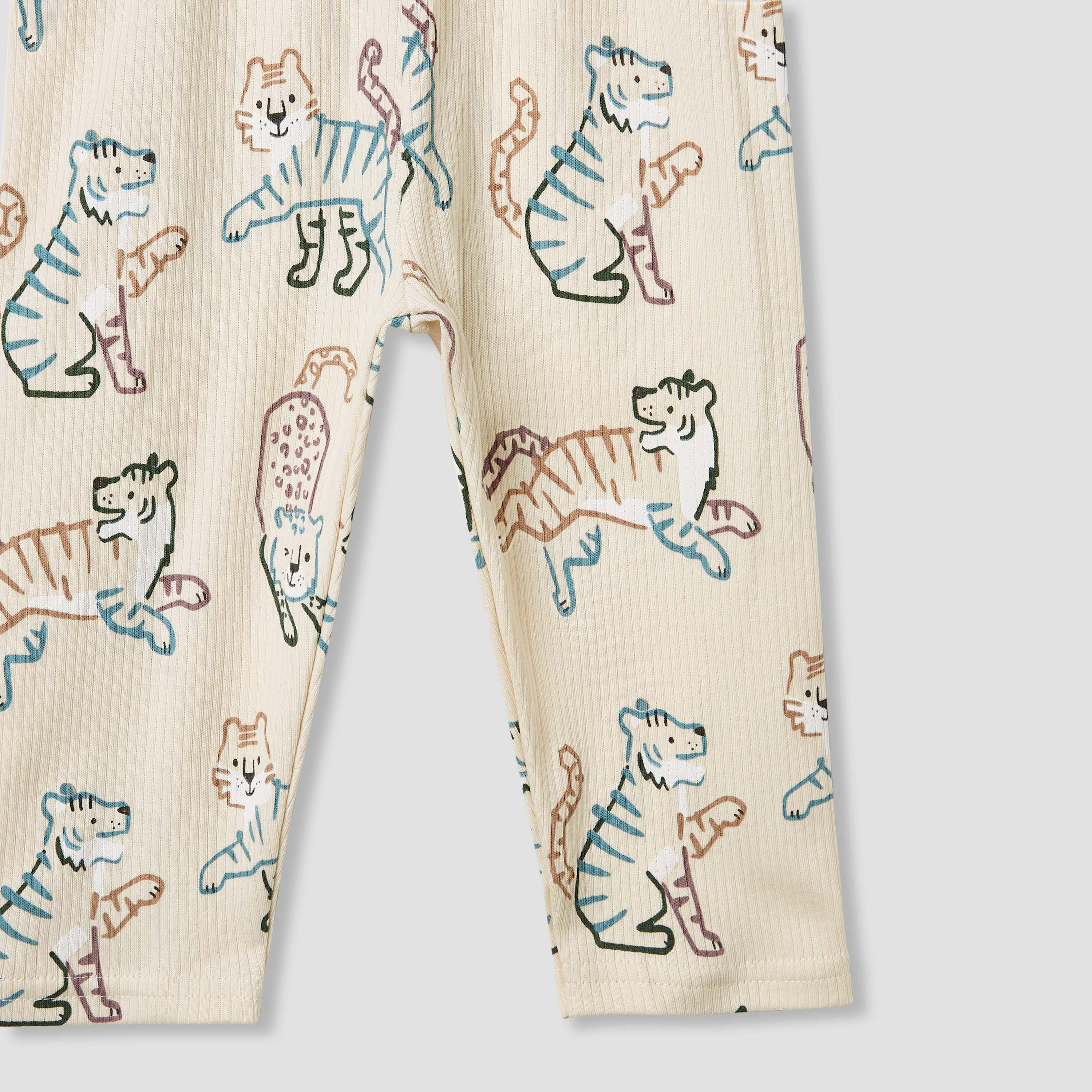 Juniors Bunny Print T-shirt and Pyjama Set-baby-girls-clothing-nightwear-pyjamasets-image-8
