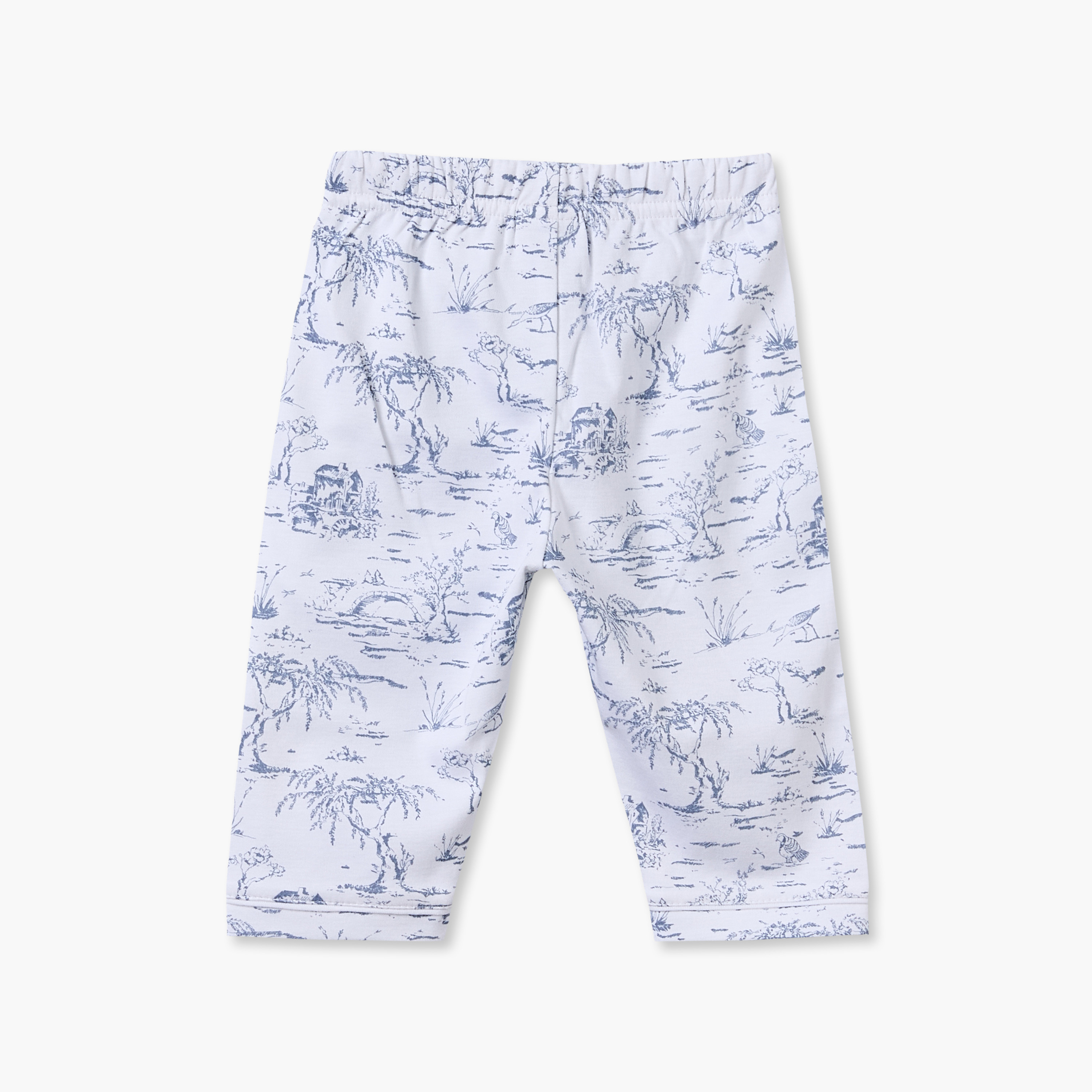 Giggles Cotton Collared Long Sleeves Shirt with Pyjamas with Forest Print-baby-boys-clothing-nightwear-pyjamasets-image-4