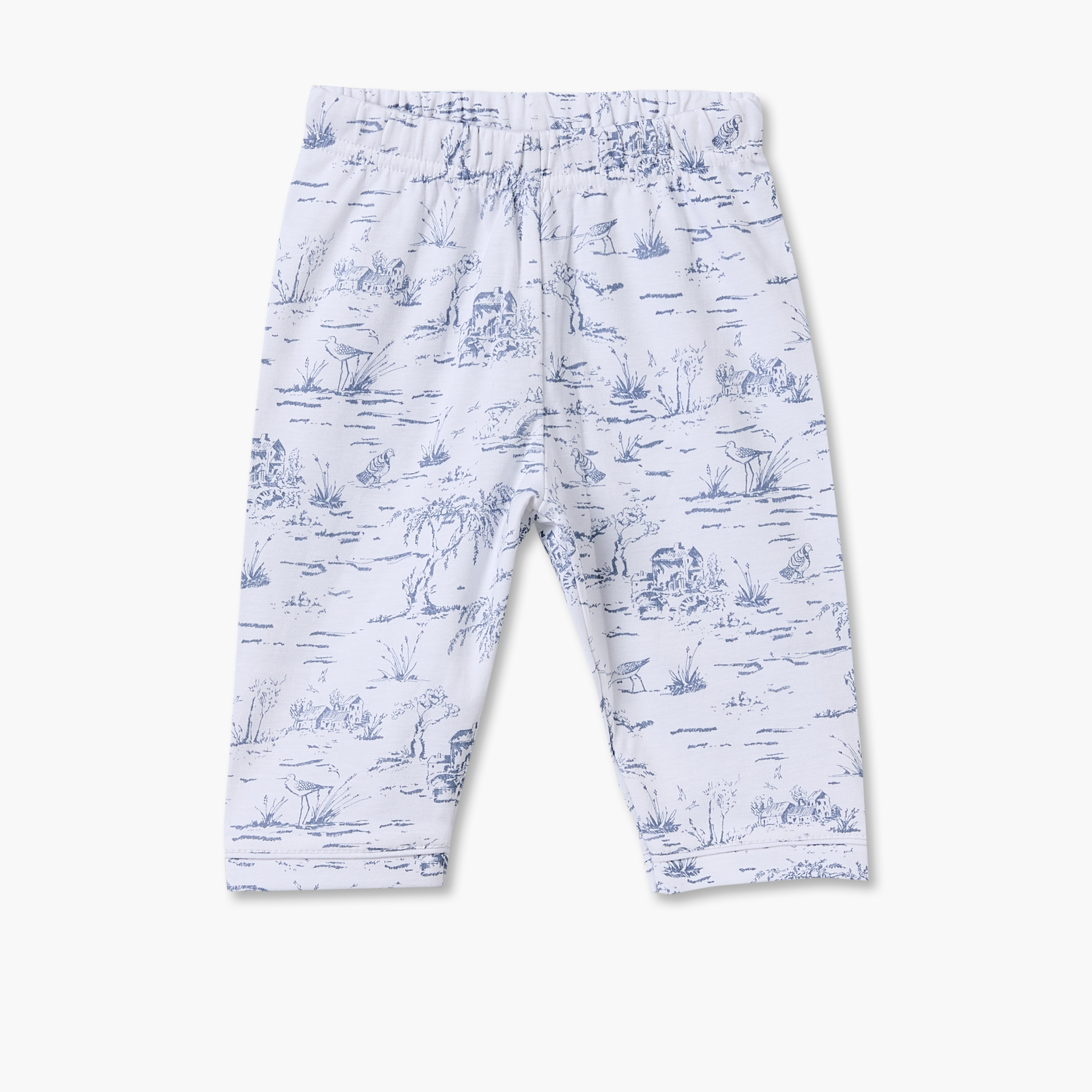 Giggles Cotton Collared Long Sleeves Shirt with Pyjamas with Forest Print-baby-boys-clothing-nightwear-pyjamasets-image-6