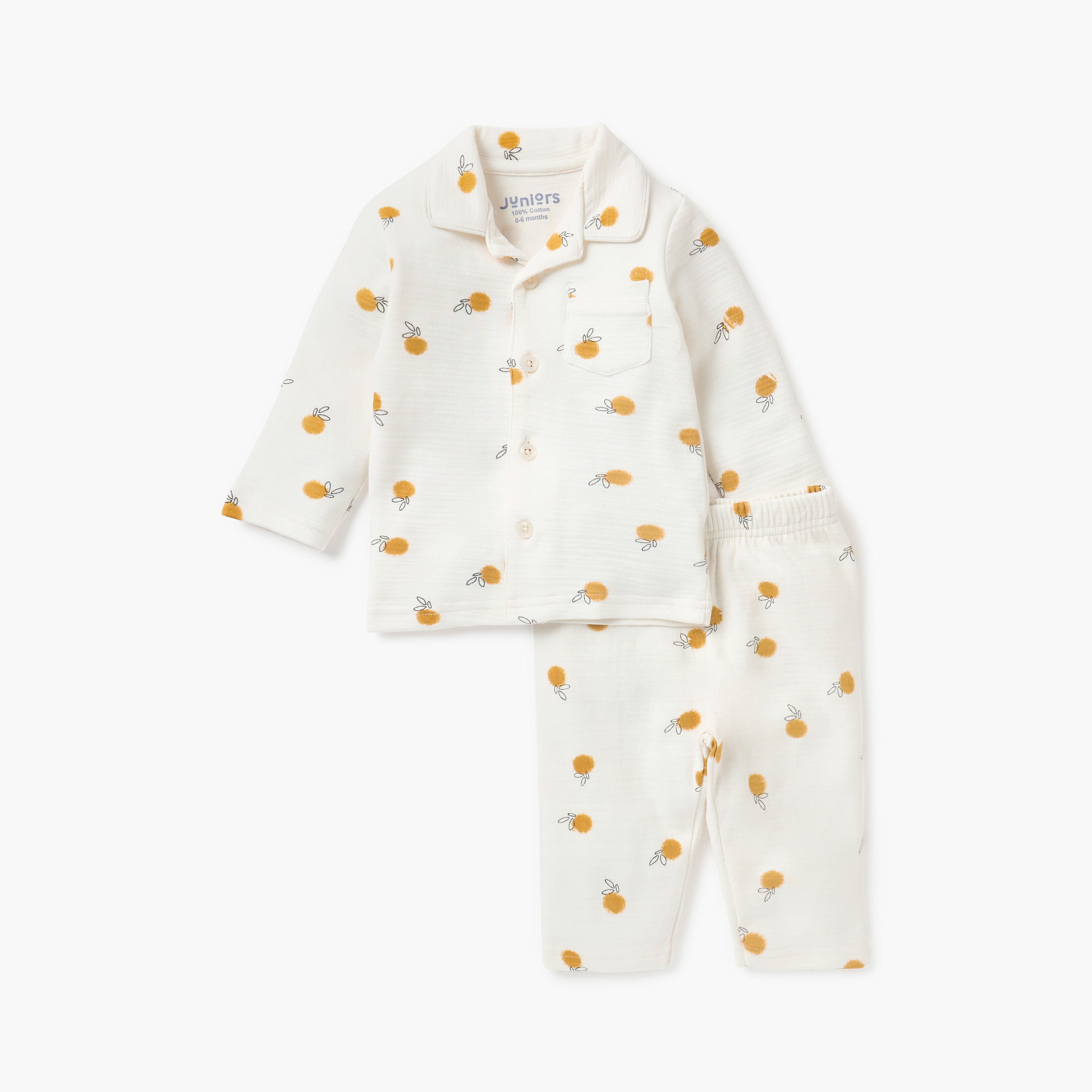 Juniors Graphic Print Shirt and Pyjama Set-baby-boys-clothing-nightwear-pyjamasets-image-1