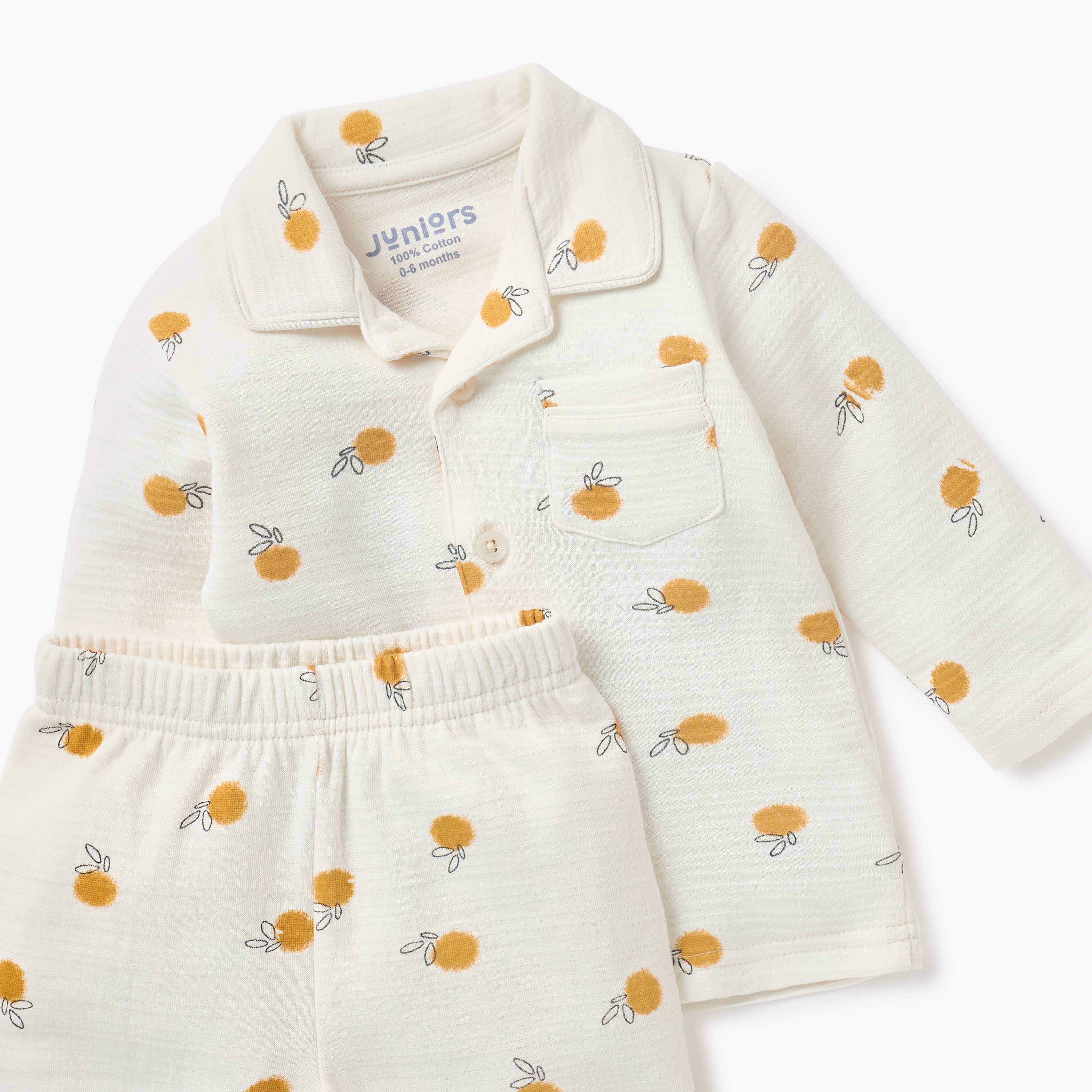 Juniors Graphic Print Shirt and Pyjama Set-baby-boys-clothing-nightwear-pyjamasets-image-3