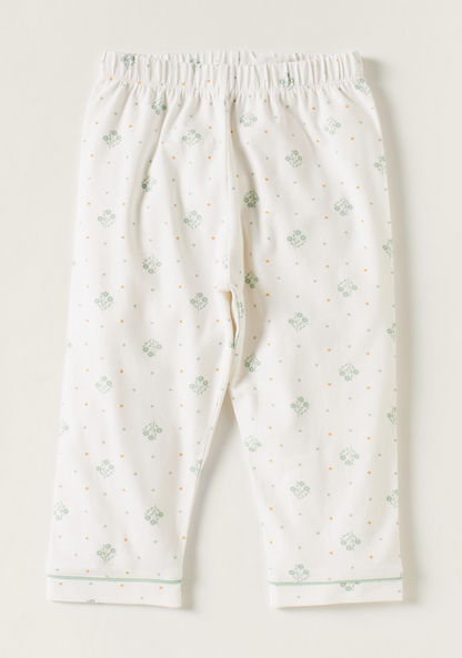 Giggles Floral Print Long Sleeves Shirt and Pyjama Set