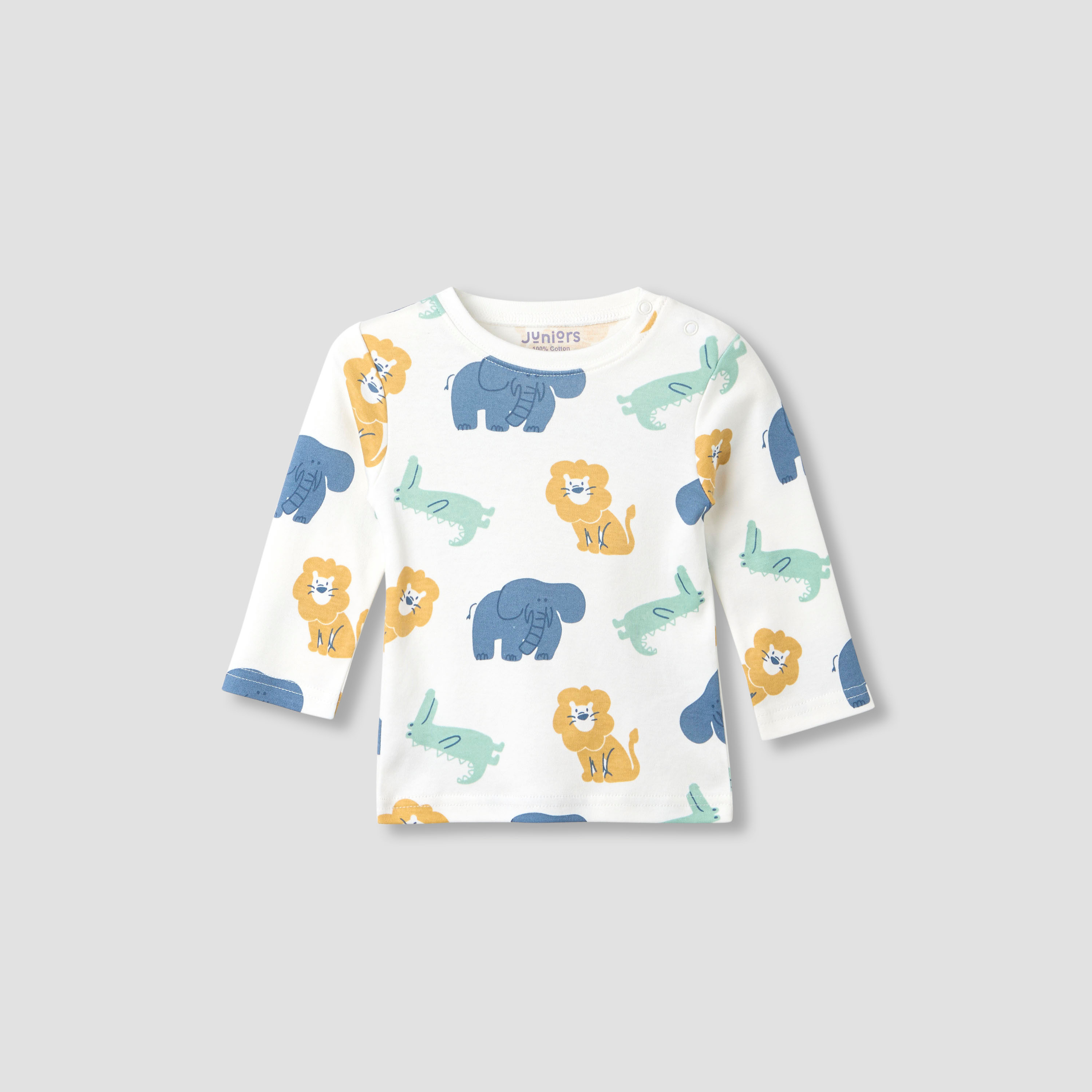 Juniors Printed T-shirt and Pyjama Set-baby-girls-clothing-nightwear-pyjamasets-image-3