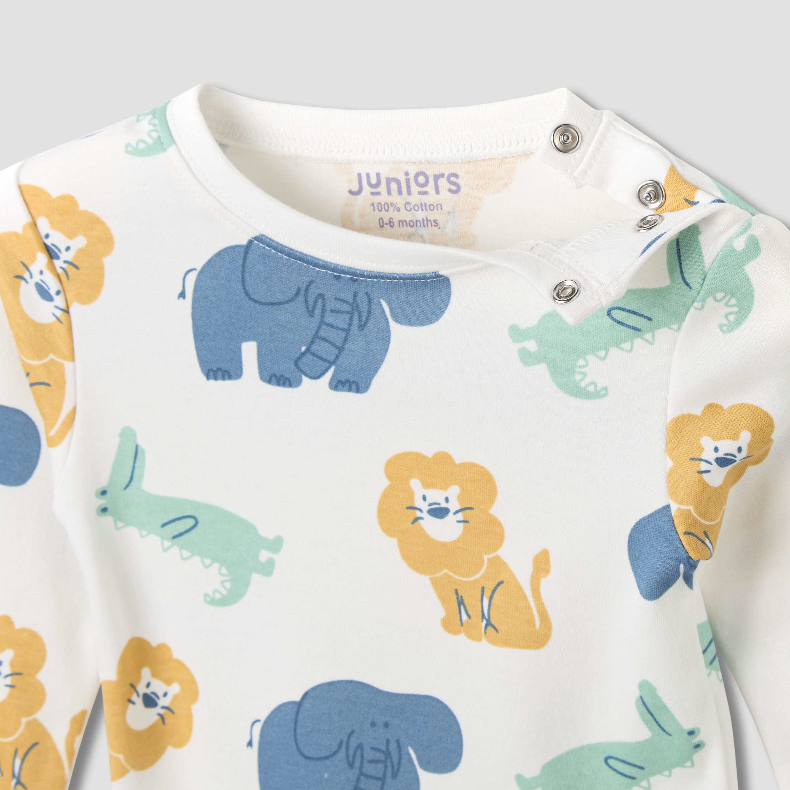 Juniors Printed T-shirt and Pyjama Set-baby-girls-clothing-nightwear-pyjamasets-image-5