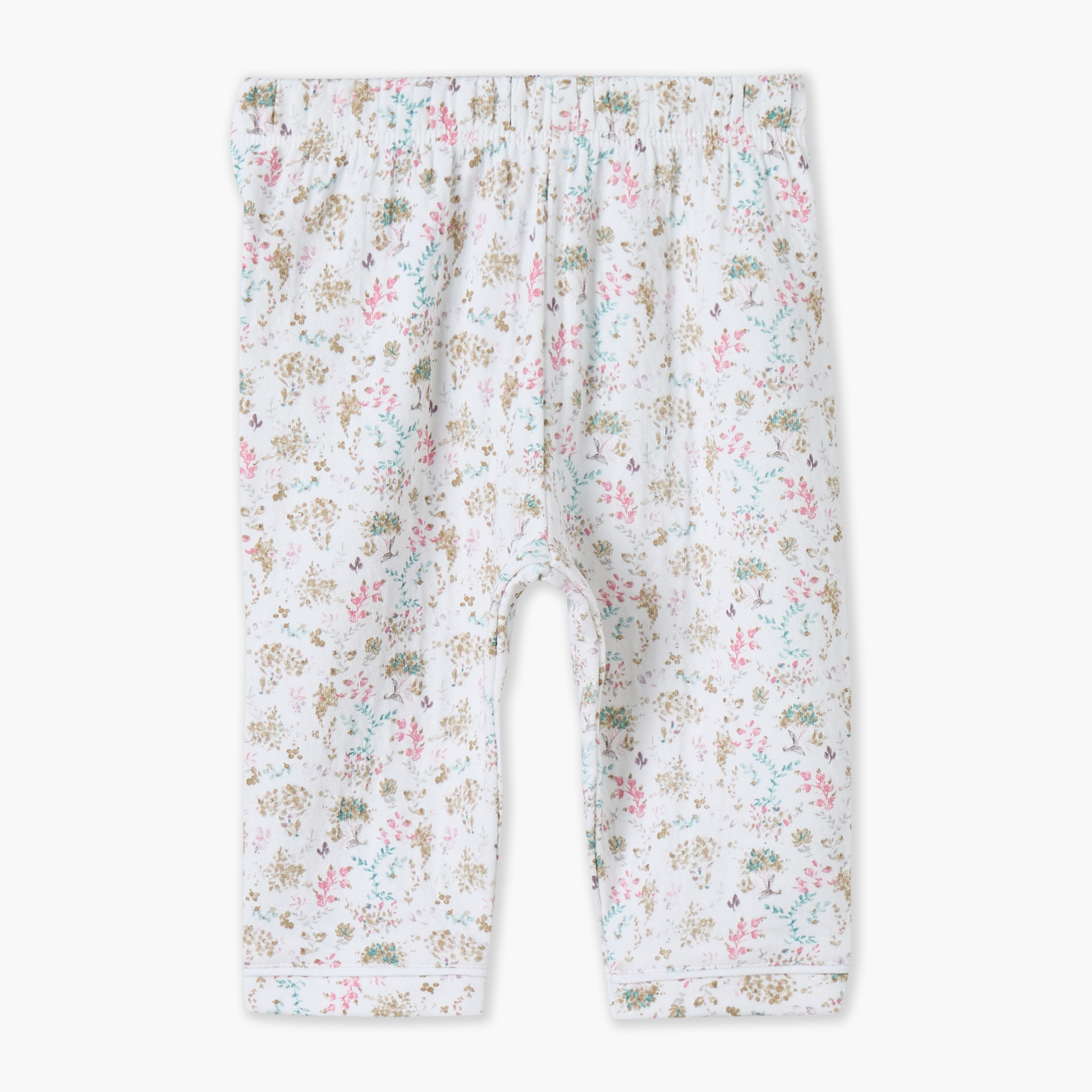 طقم بيجاما بأكمام طويلة وياقة بطبعات زهور من جيجلز-baby-girls-clothing-nightwear-pyjamasets-image-4
