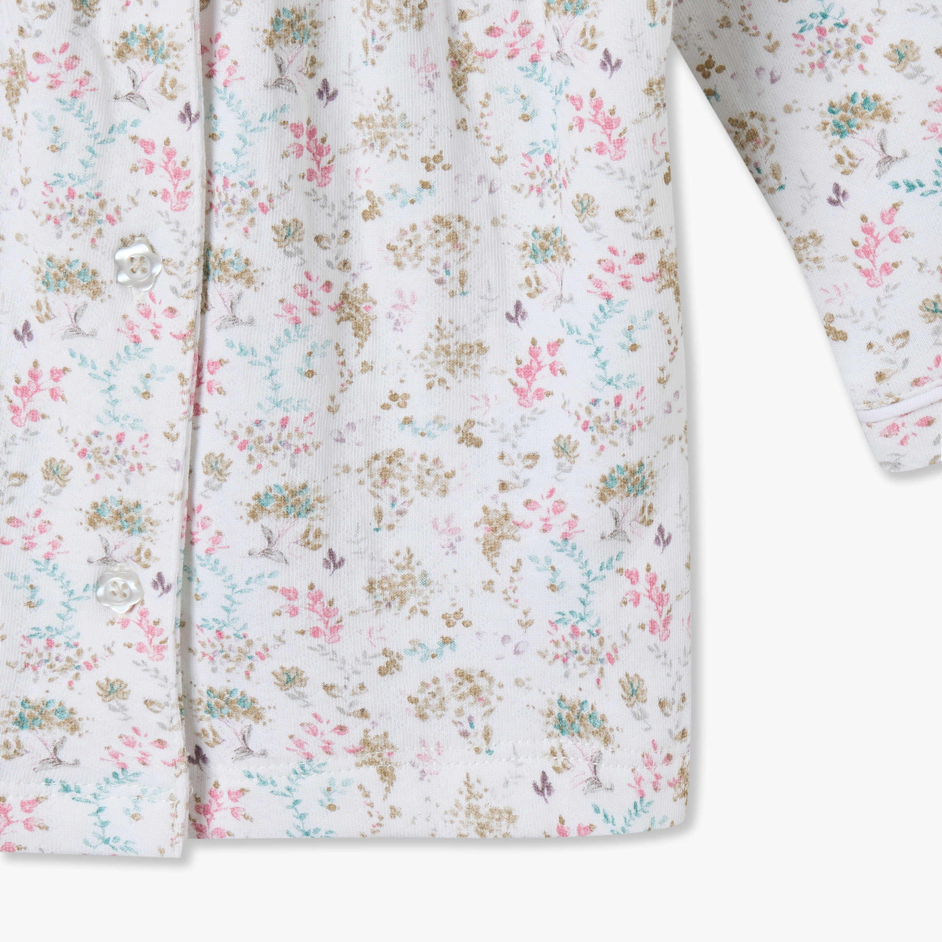 طقم بيجاما بأكمام طويلة وياقة بطبعات زهور من جيجلز-baby-girls-clothing-nightwear-pyjamasets-image-8