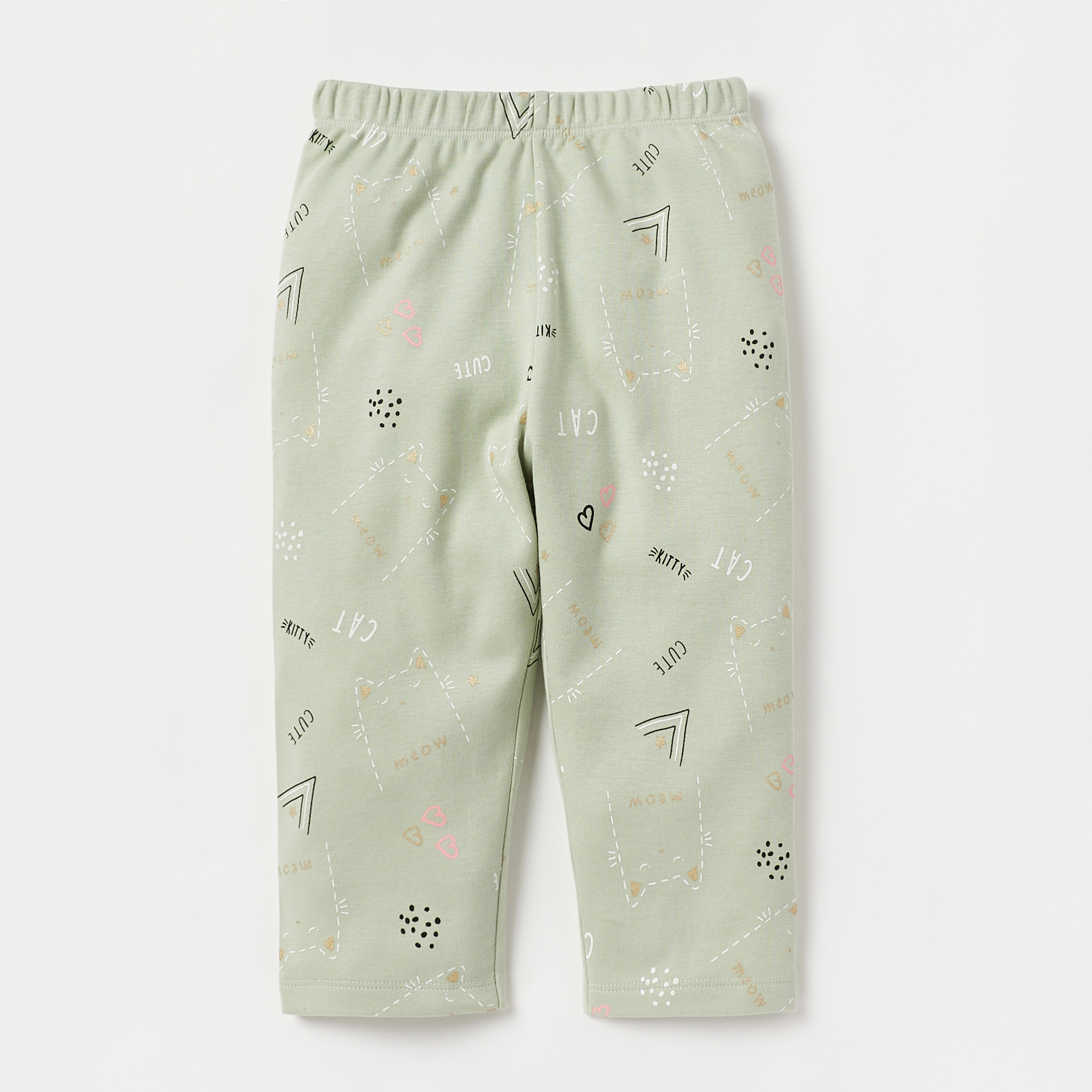 طقم بنطلون بيجاما وتيشيرت بطبعات من جونيورز-baby-girls-clothing-nightwear-pyjamasets-image-3