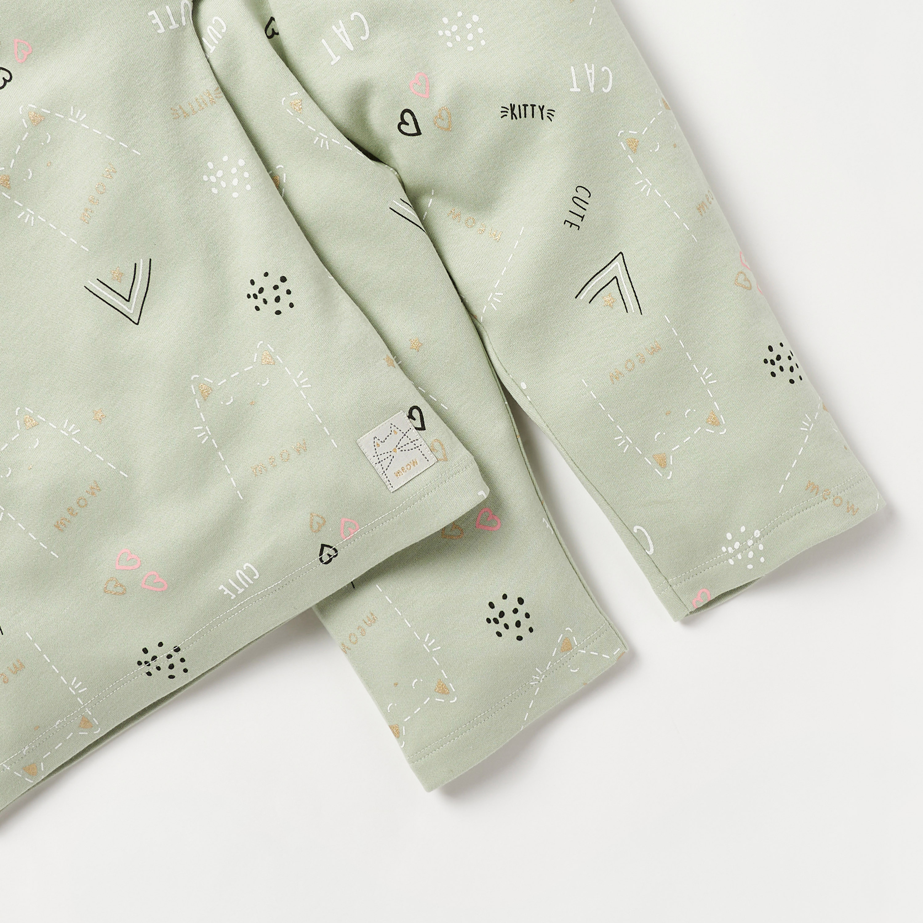 طقم بنطلون بيجاما وتيشيرت بطبعات من جونيورز-baby-girls-clothing-nightwear-pyjamasets-image-5