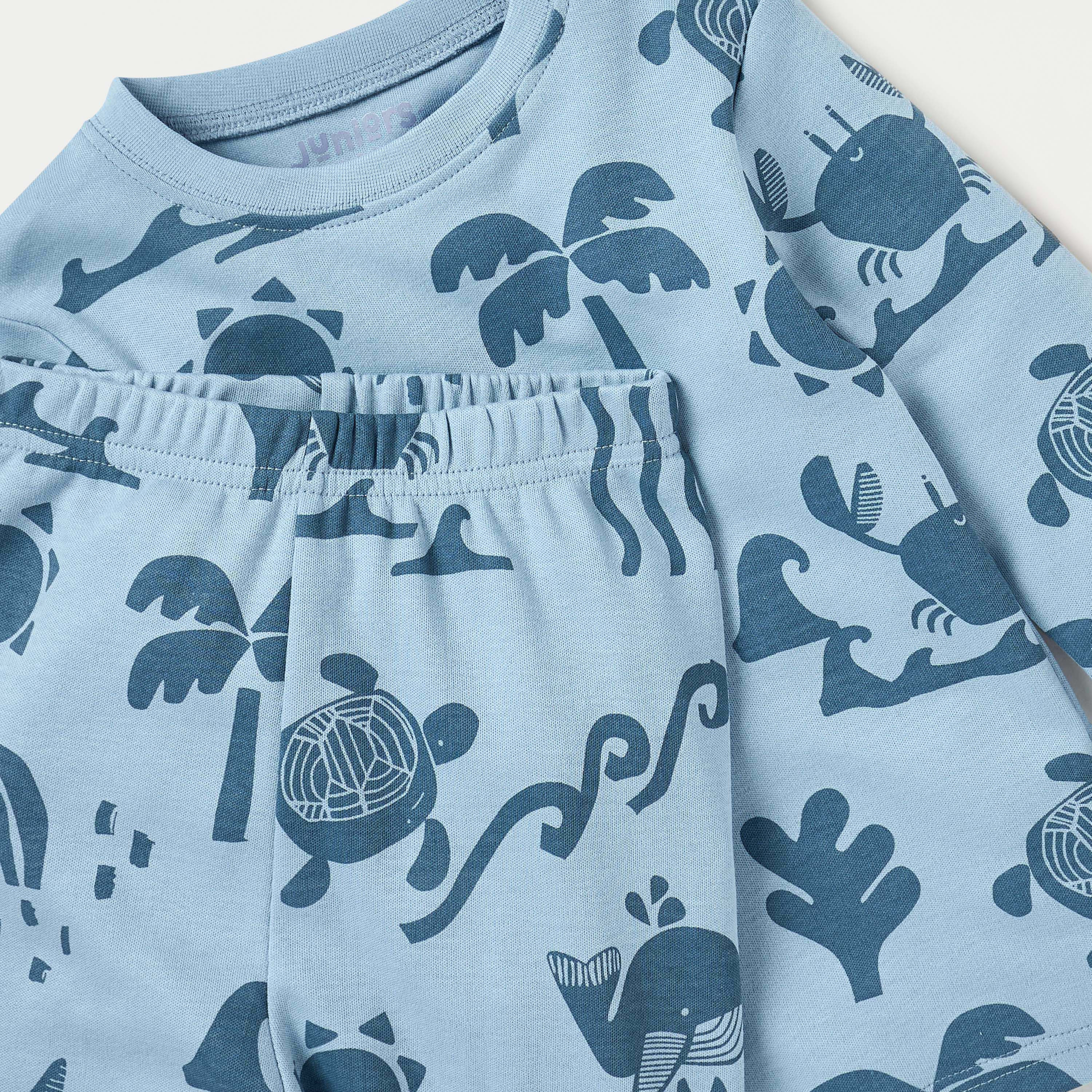 طقم بنطلون بيجاما وتيشيرت بطبعات من جونيورز-baby-boys-clothing-nightwear-pyjamasets-image-4