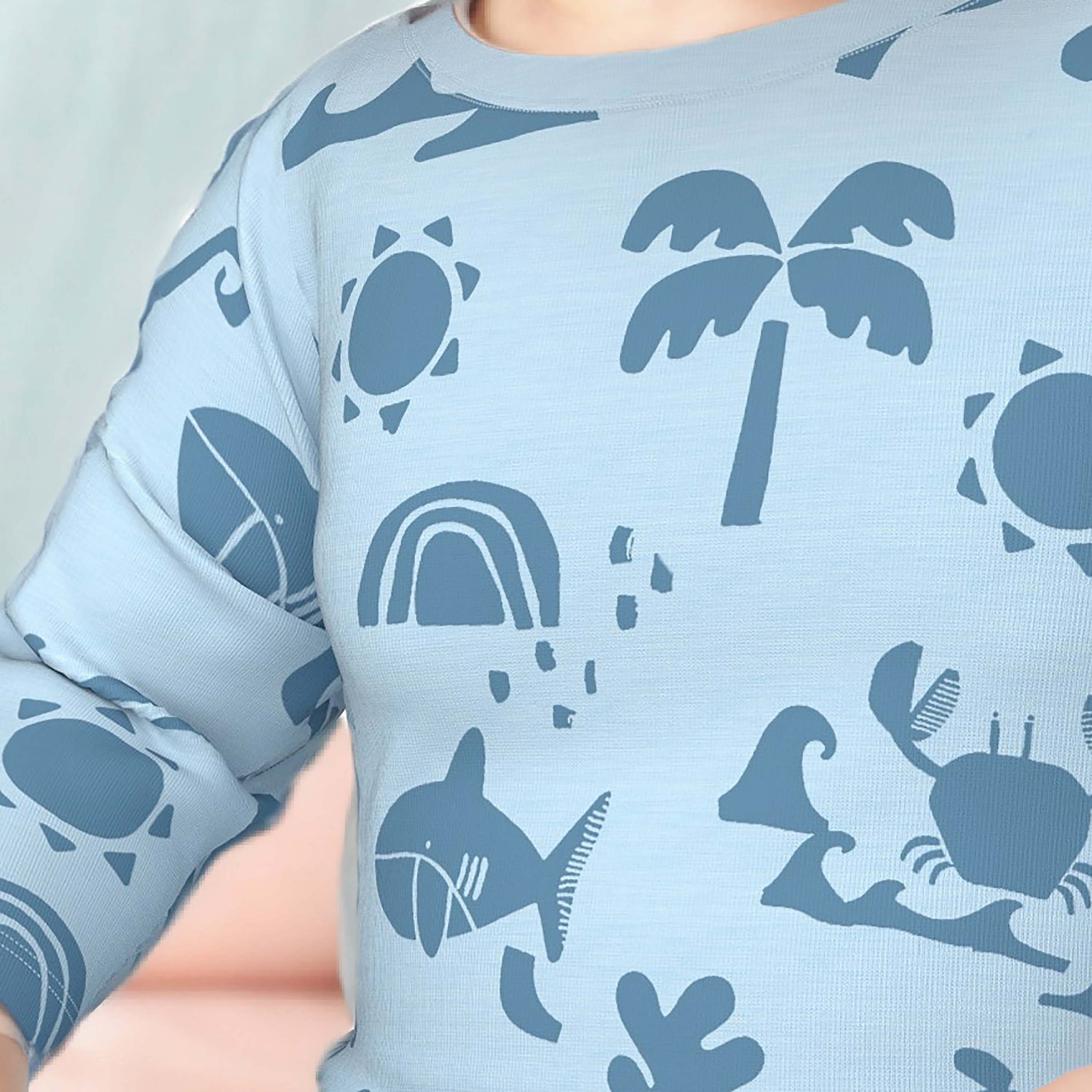 طقم بنطلون بيجاما وتيشيرت بطبعات من جونيورز-baby-boys-clothing-nightwear-pyjamasets-image-7