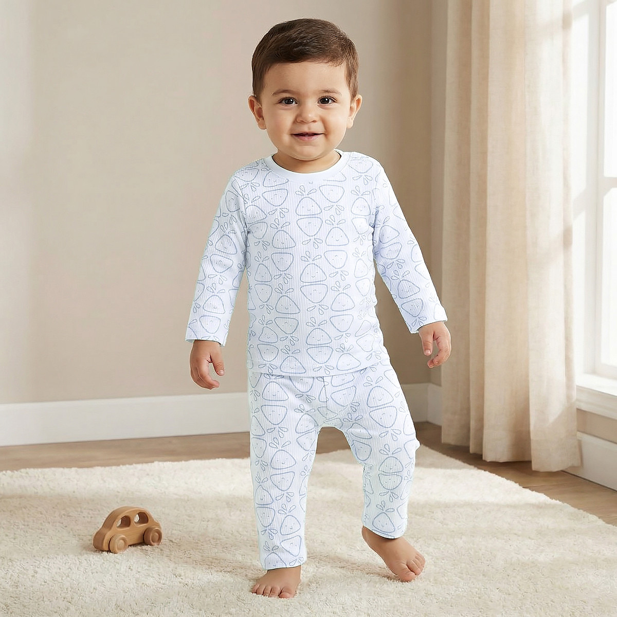 Juniors Pyjama Set with Graphic Print - Cotton - Long Sleeves-promo_babyshop_Buy3for79_KSA130126-image-1