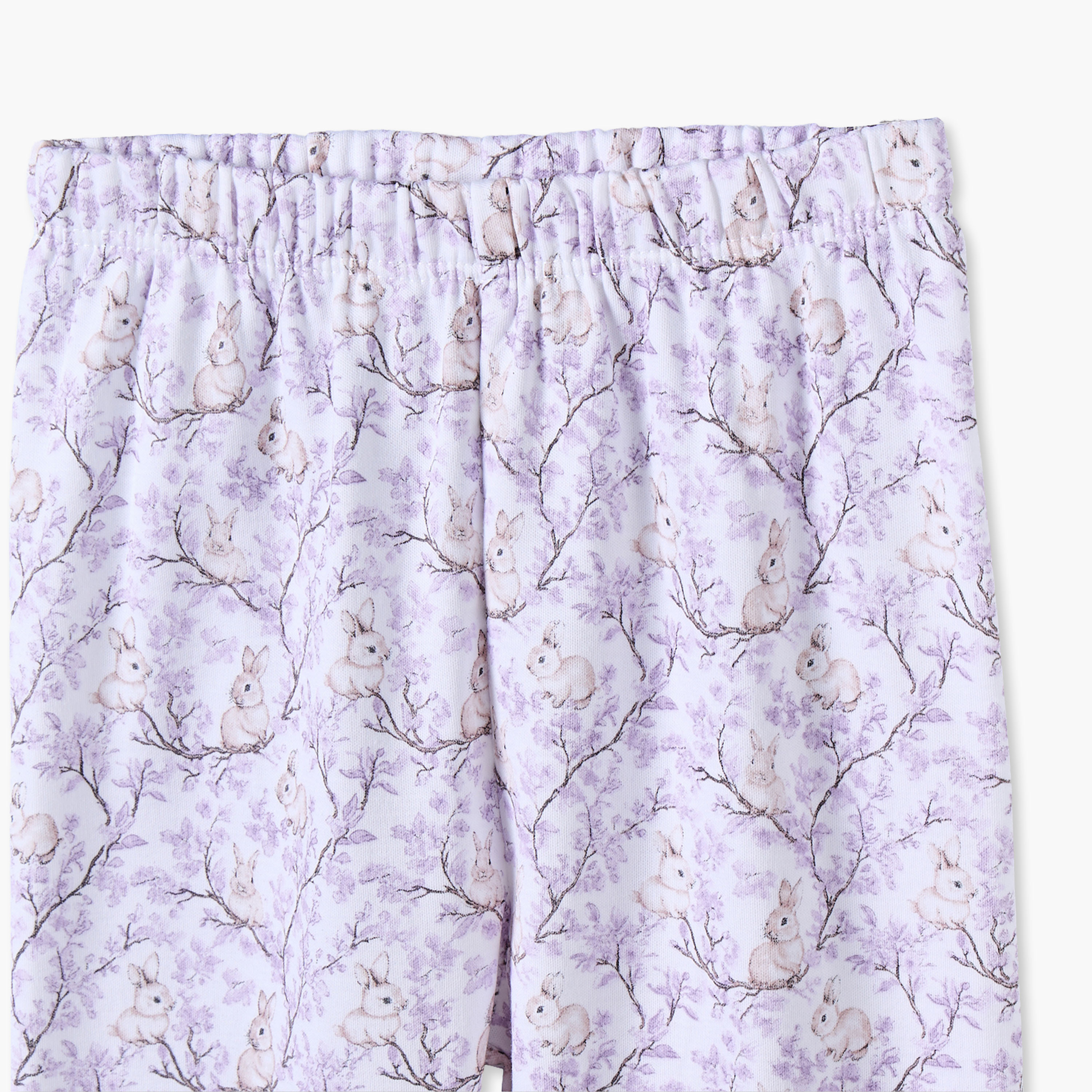 طقم بيجاما قطن برقبة عادية وأكمام طويلة وطبعات من جيجلز-baby-girls-clothing-nightwear-pyjamasets-image-8