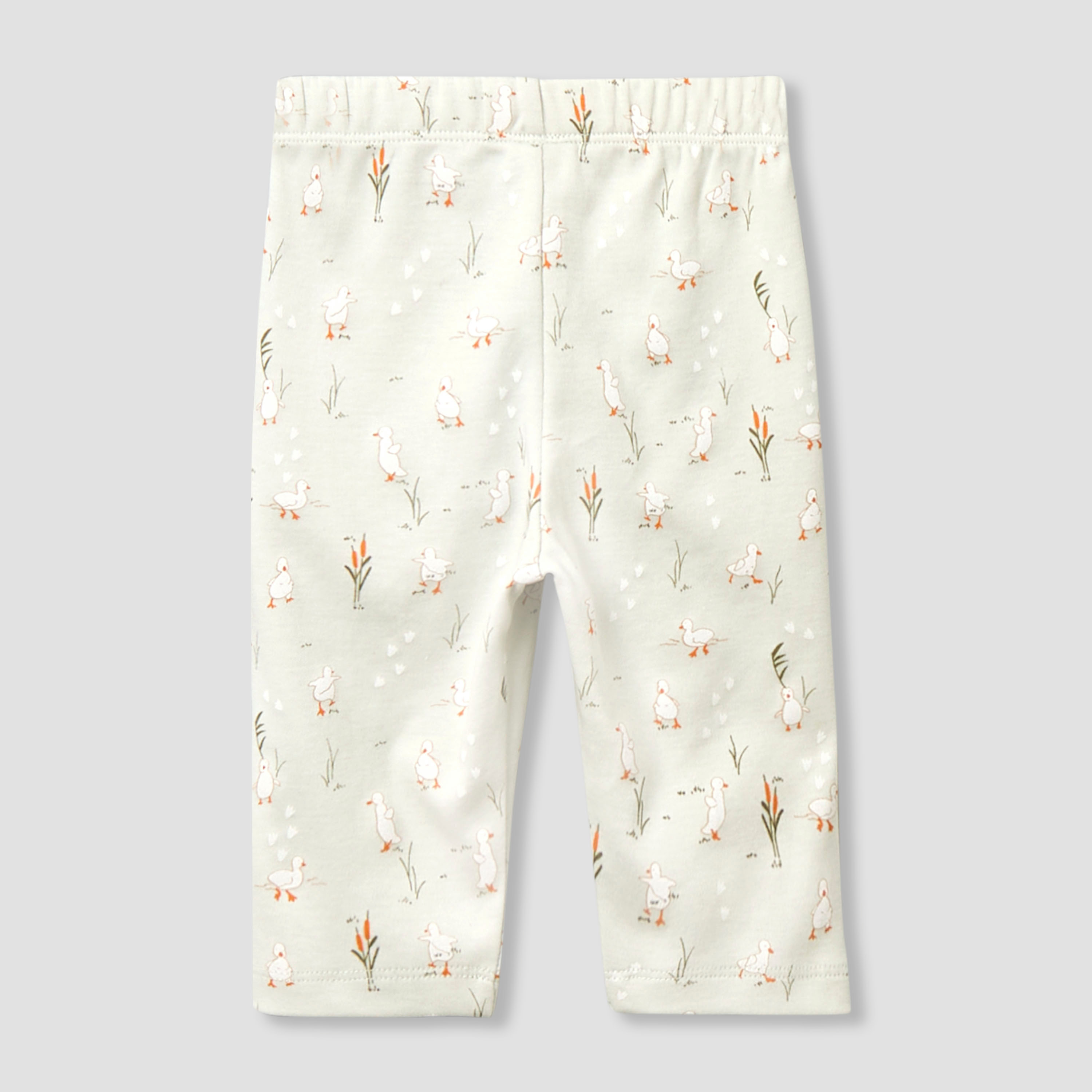 Juniors Cotton Collared Long Sleeves Pyjama Set with Duck Print-baby-girls-clothing-nightwear-pyjamasets-image-5