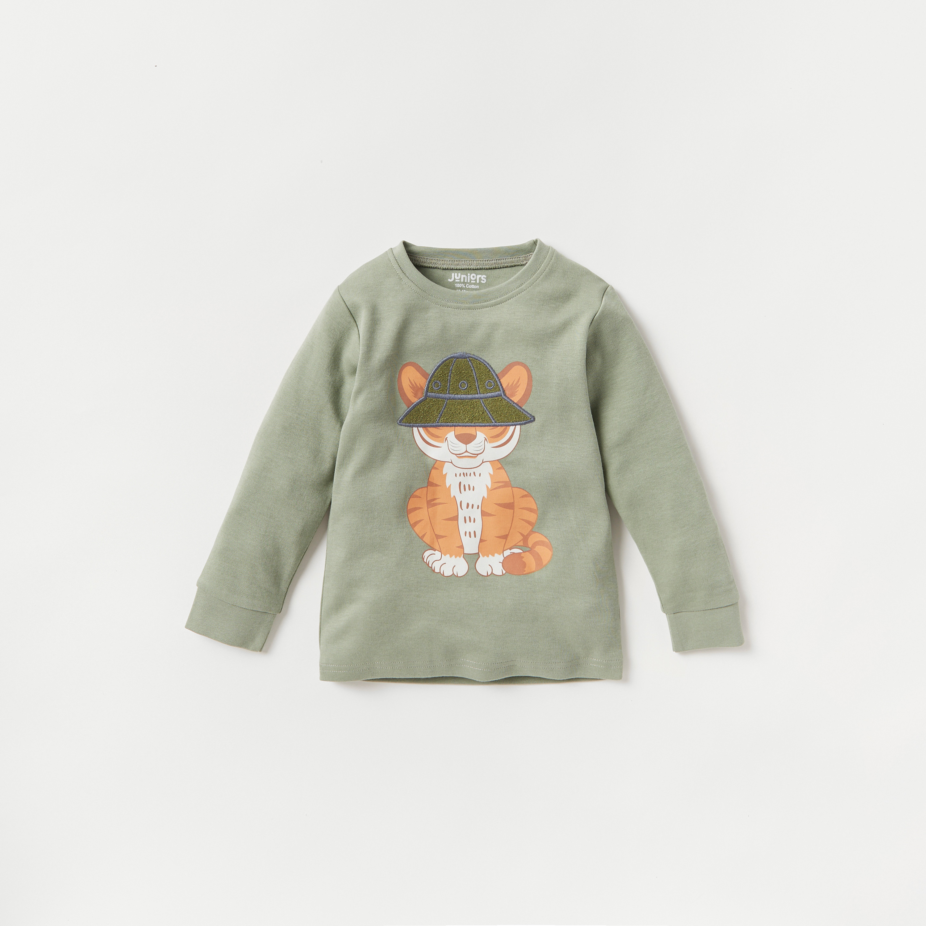Juniors Printed T-shirt and Pyjama Set-baby-boys-clothing-nightwear-pyjamasets-image-2
