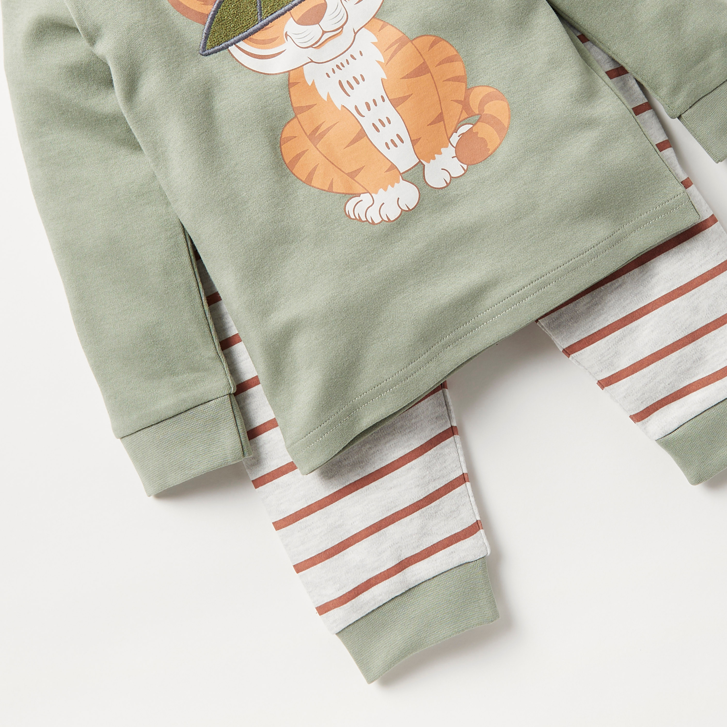 Juniors Printed T-shirt and Pyjama Set-baby-boys-clothing-nightwear-pyjamasets-image-5