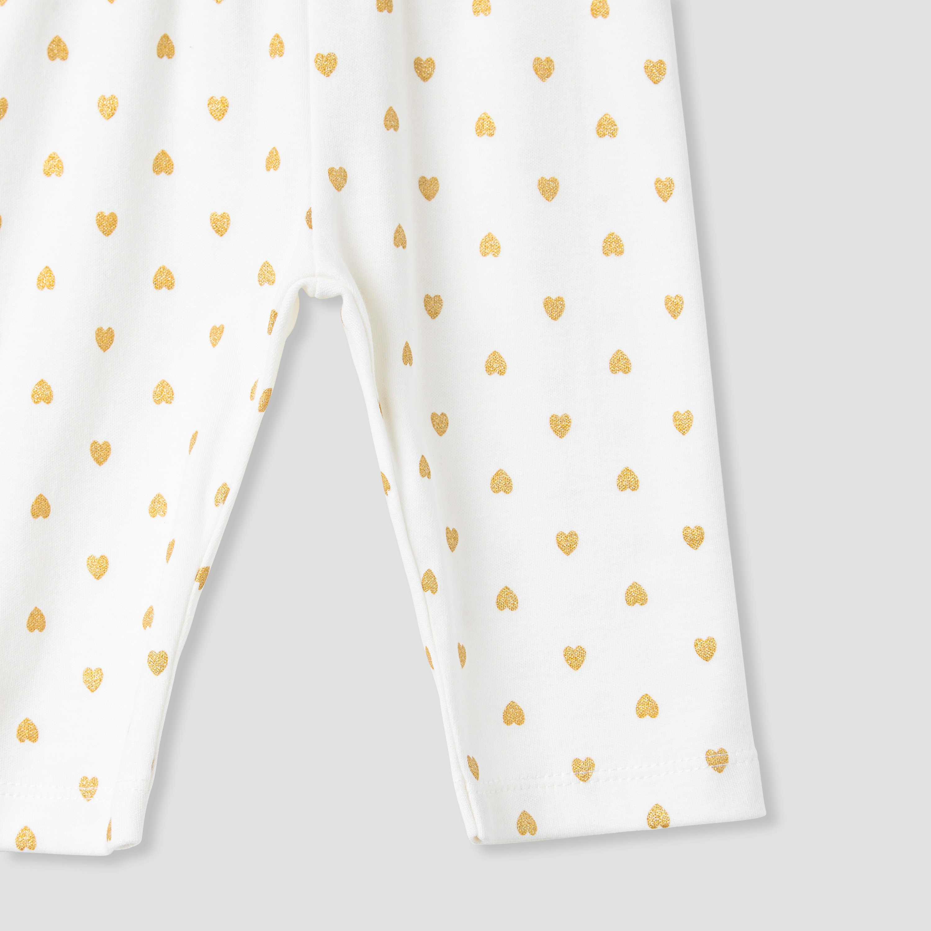 Juniors Heart Print T-shirt and Pyjama Set-baby-girls-clothing-nightwear-pyjamasets-image-8