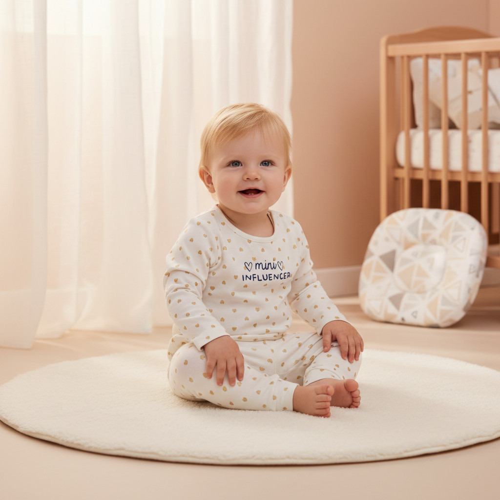 Juniors Heart Print T-shirt and Pyjama Set-baby-girls-clothing-nightwear-pyjamasets-image-9