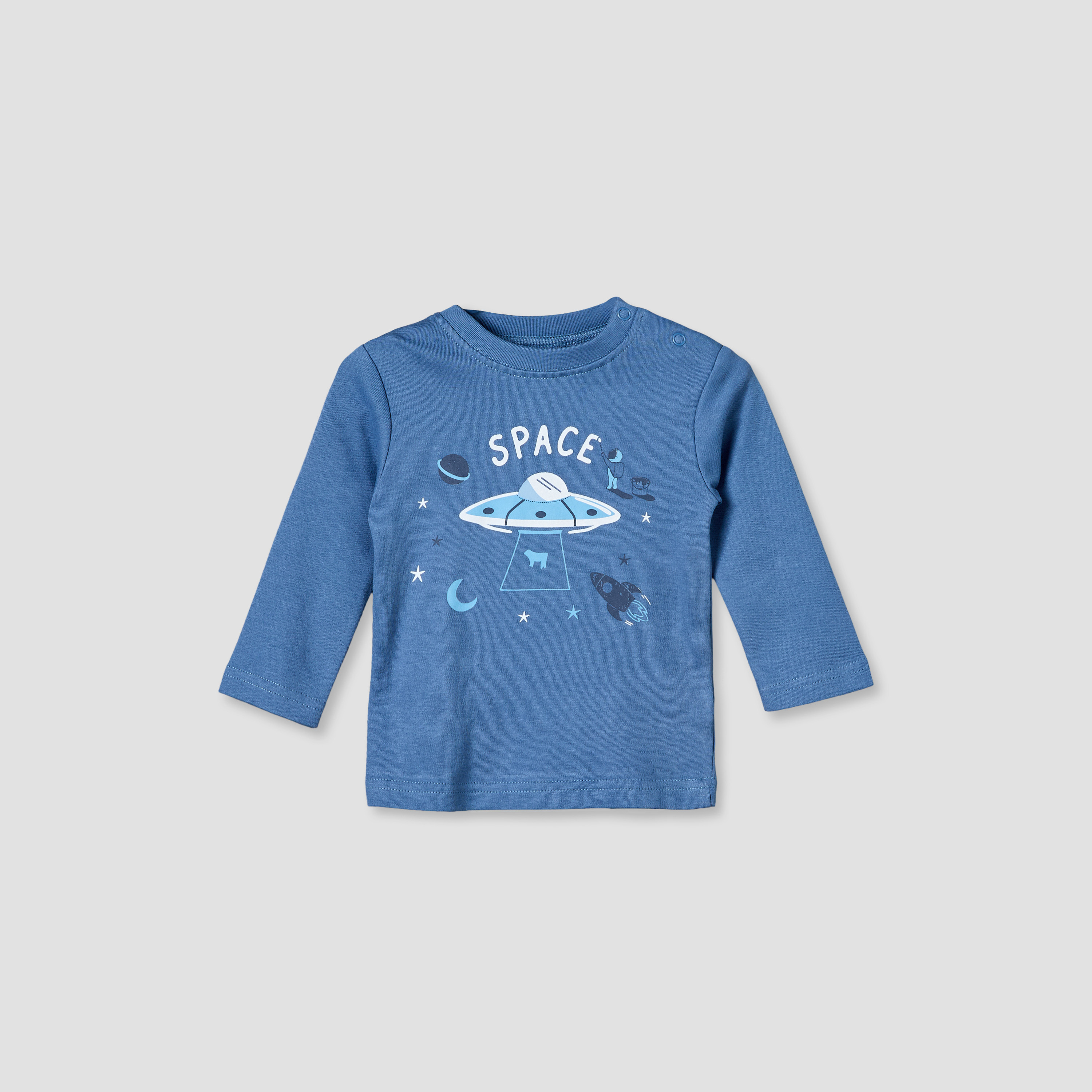 Juniors Cotton Round Neck Long Sleeves Pyjama Set with Space Print-baby-boys-clothing-nightwear-pyjamasets-image-2