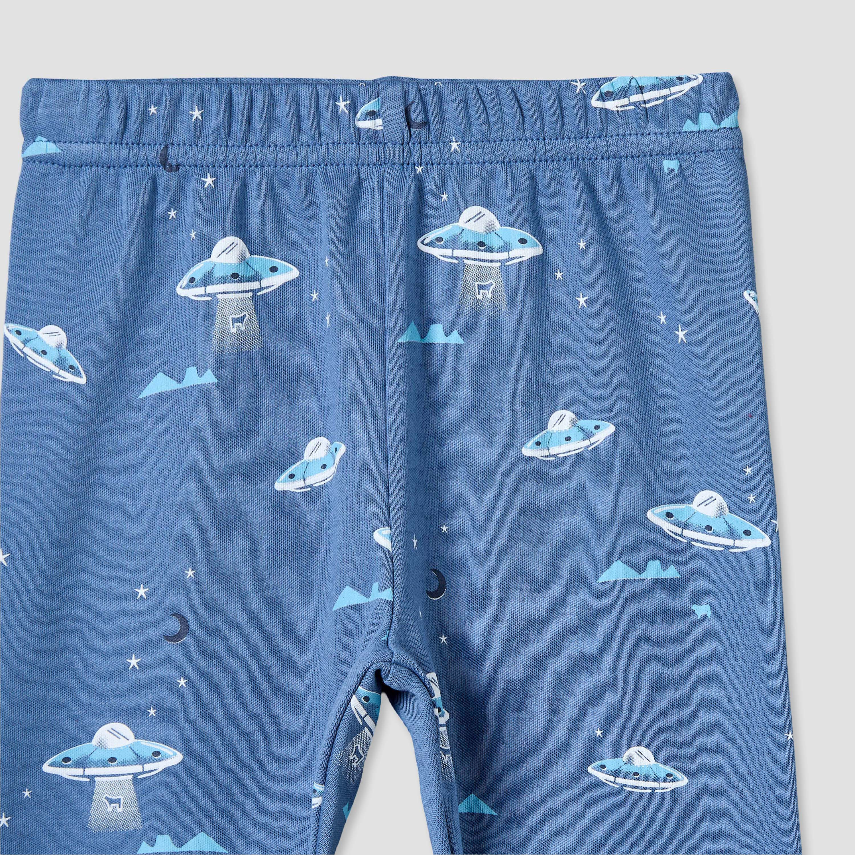 Juniors Cotton Round Neck Long Sleeves Pyjama Set with Space Print-baby-boys-clothing-nightwear-pyjamasets-image-8