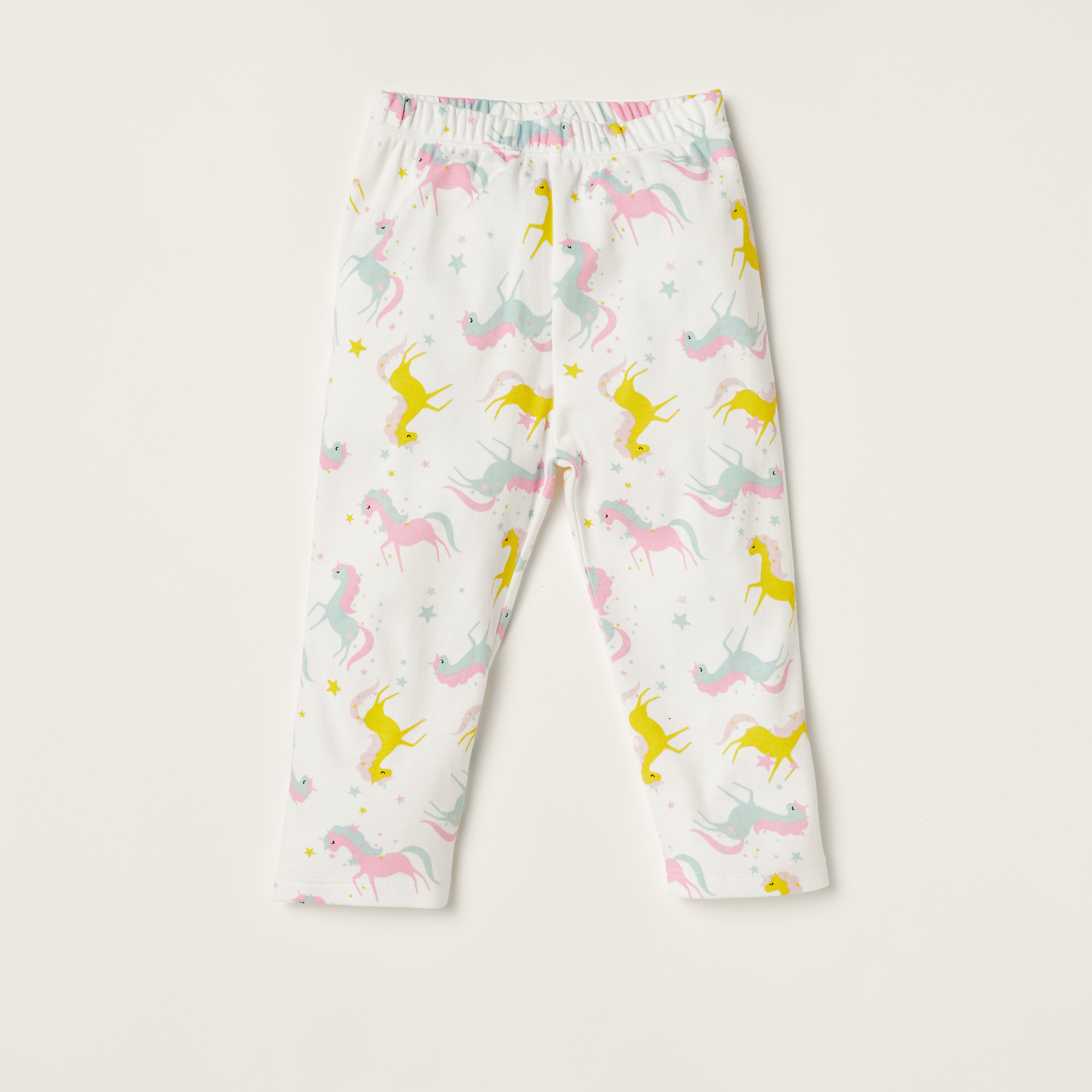 Juniors Unicorn Print Long Sleeve Shirt and Pyjama Set-baby-boys-clothing-nightwear-pyjamasets-image-3