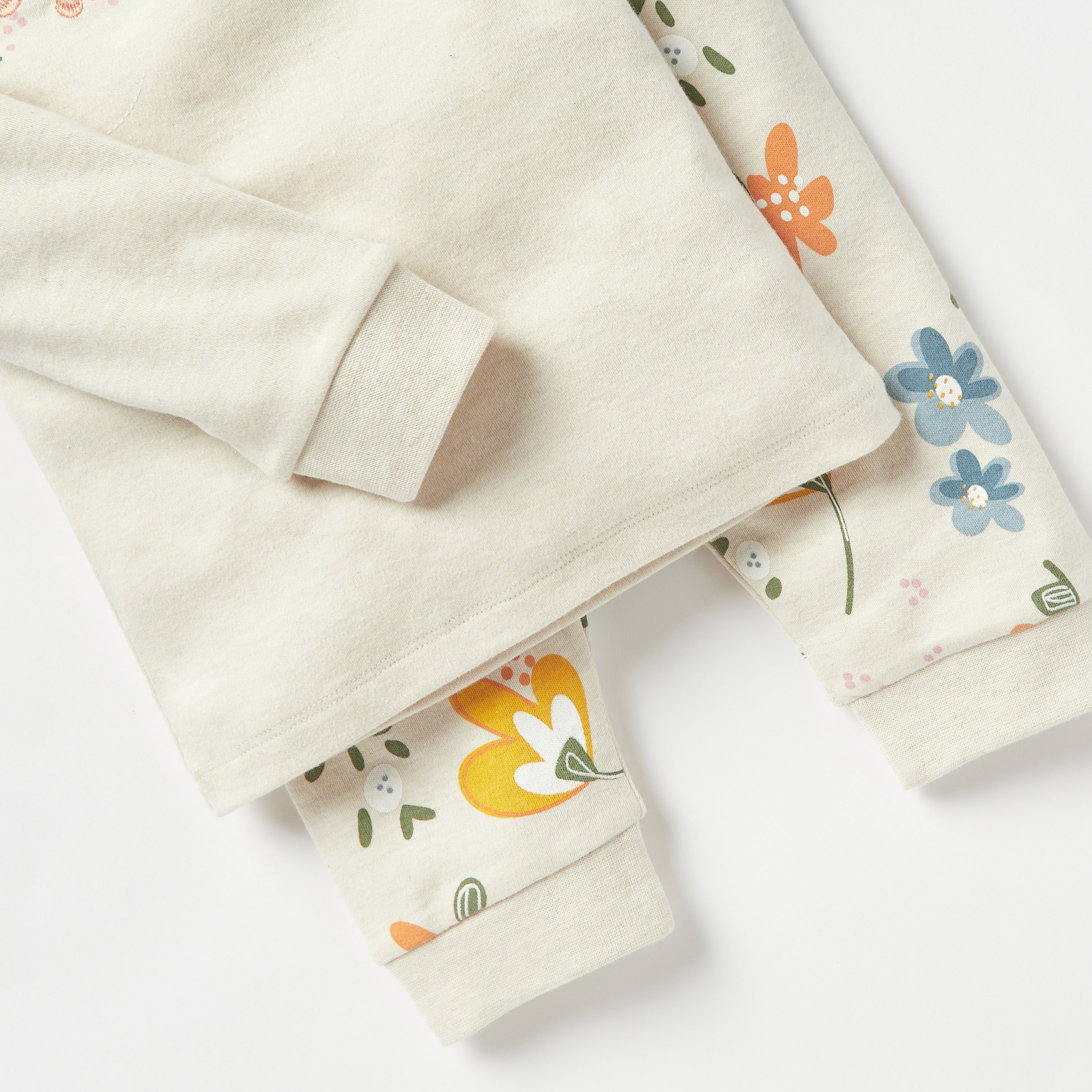 Juniors Floral Print Long Sleeves T-shirt and Pyjama Set-baby-girls-clothing-nightwear-pyjamasets-image-5