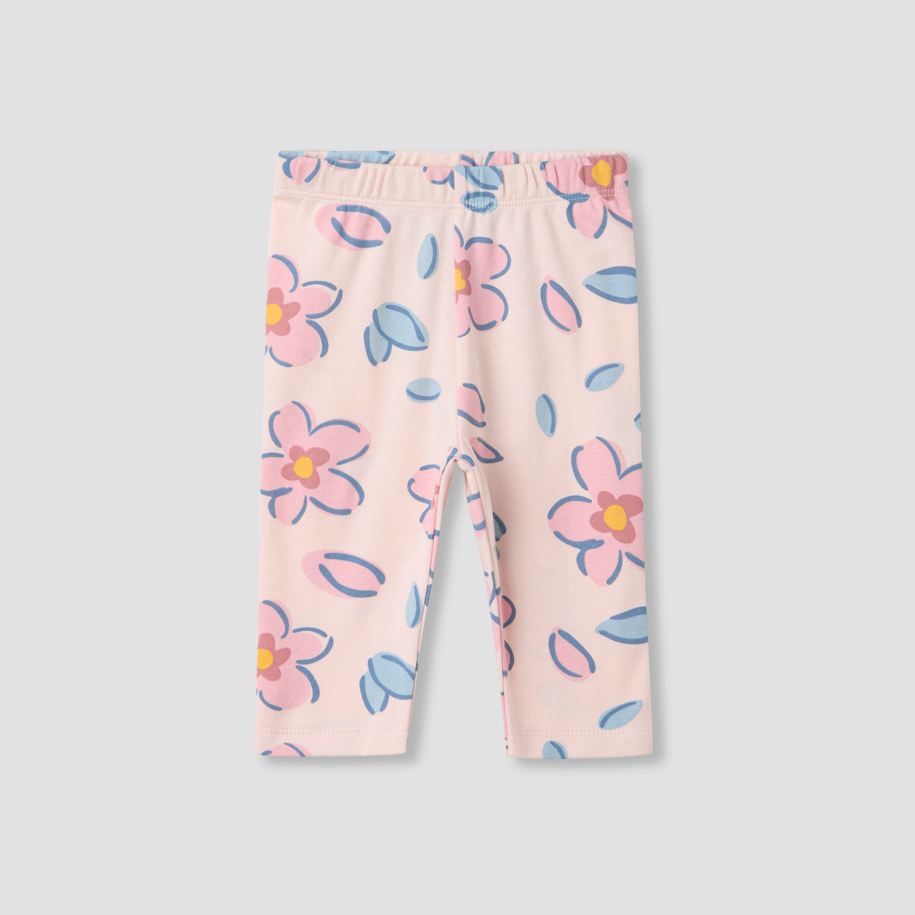 Juniors Floral Print Long Sleeve T-shirt and Pyjama Set-baby-girls-clothing-nightwear-pyjamasets-image-3