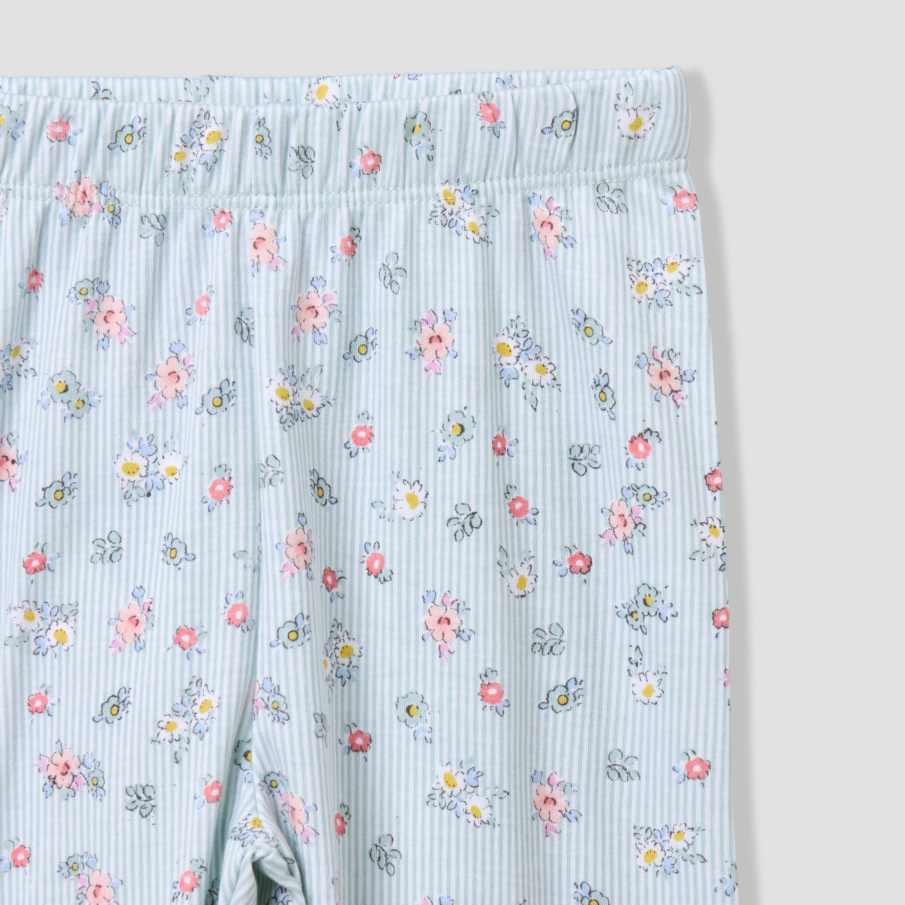 Giggles Cotton Collared Long Sleeves Pyjama Set with Floral Print-baby-girls-clothing-nightwear-pyjamasets-image-7