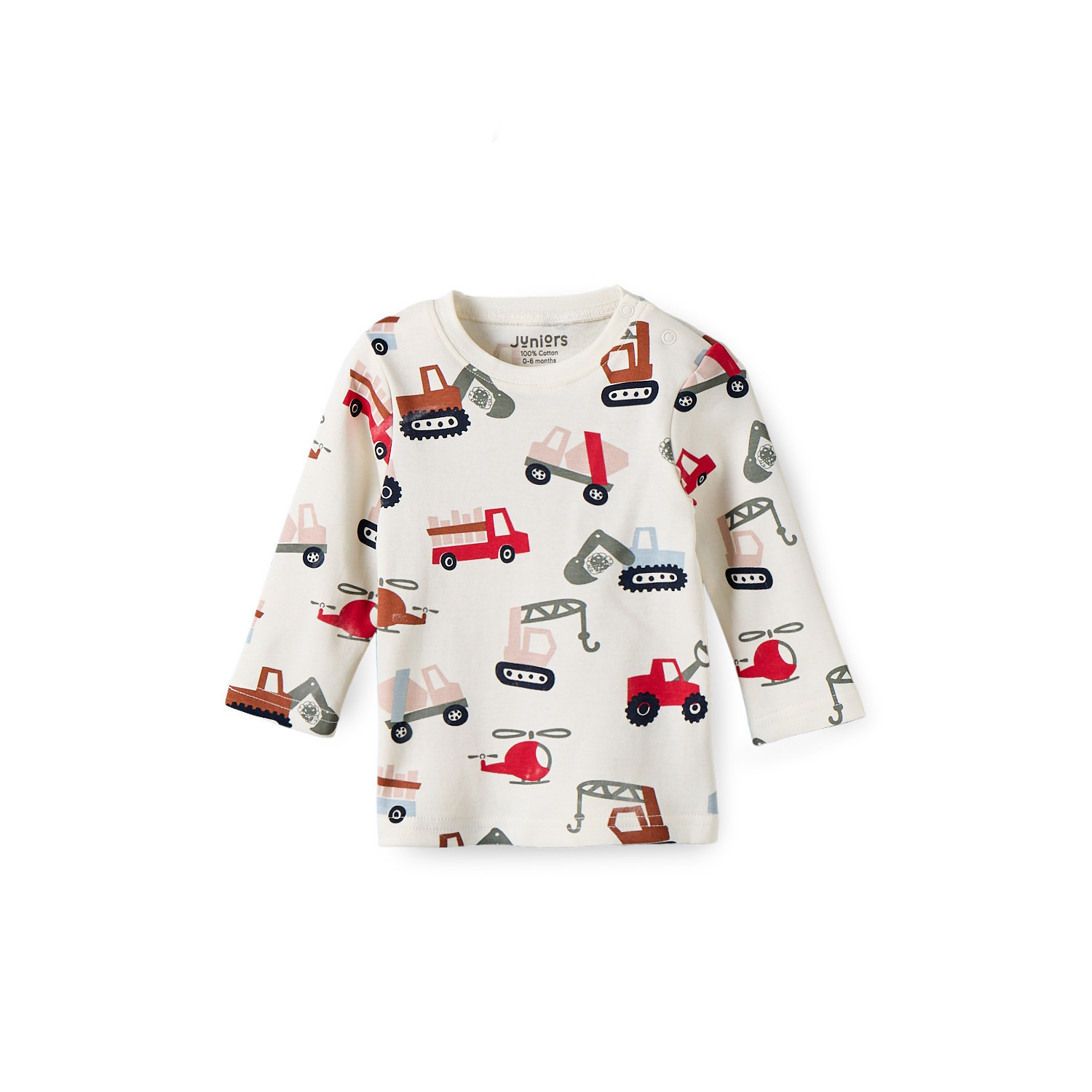 Juniors Cotton Crew Neck Long Sleeves Pyjama Set with Vehicle Set-baby-boys-clothing-nightwear-pyjamasets-image-3
