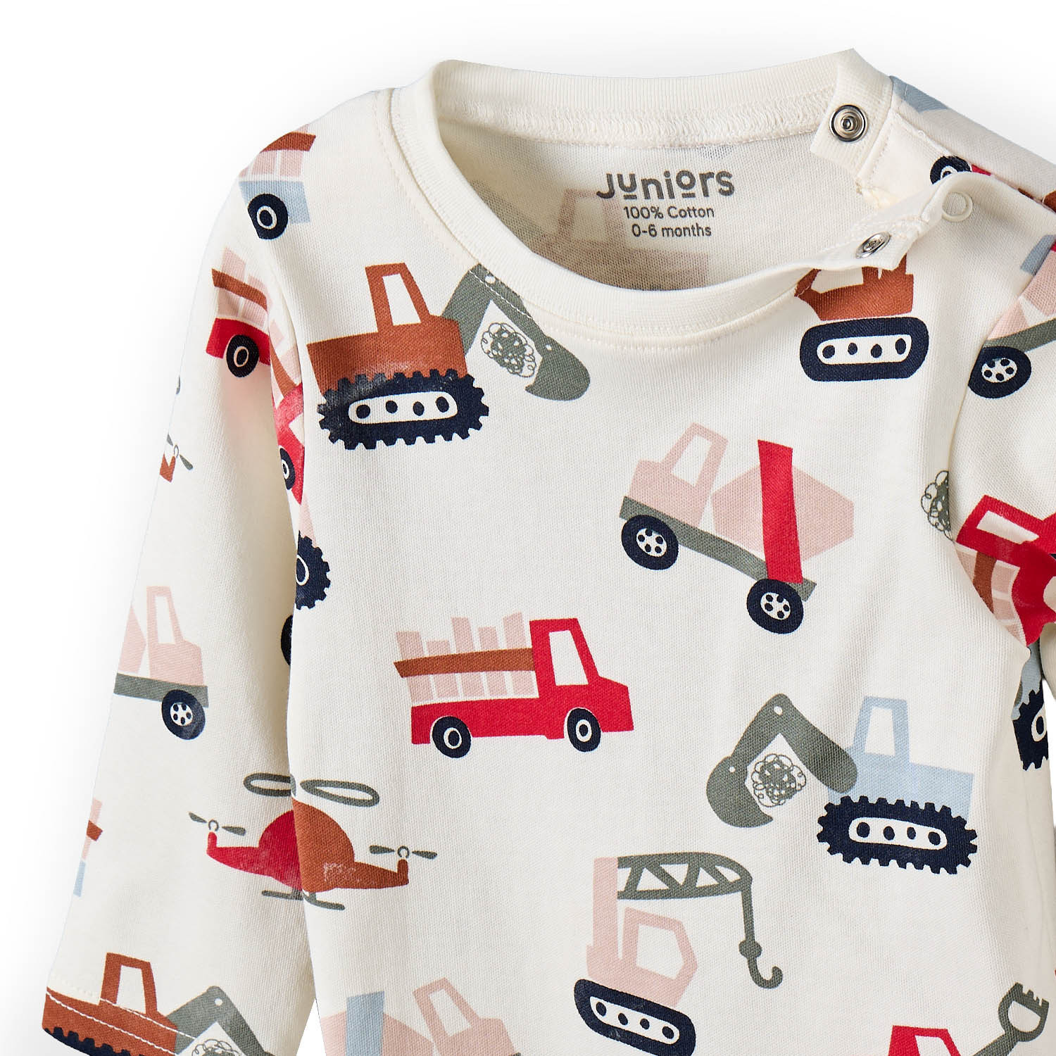 Juniors Cotton Crew Neck Long Sleeves Pyjama Set with Vehicle Set-baby-boys-clothing-nightwear-pyjamasets-image-7