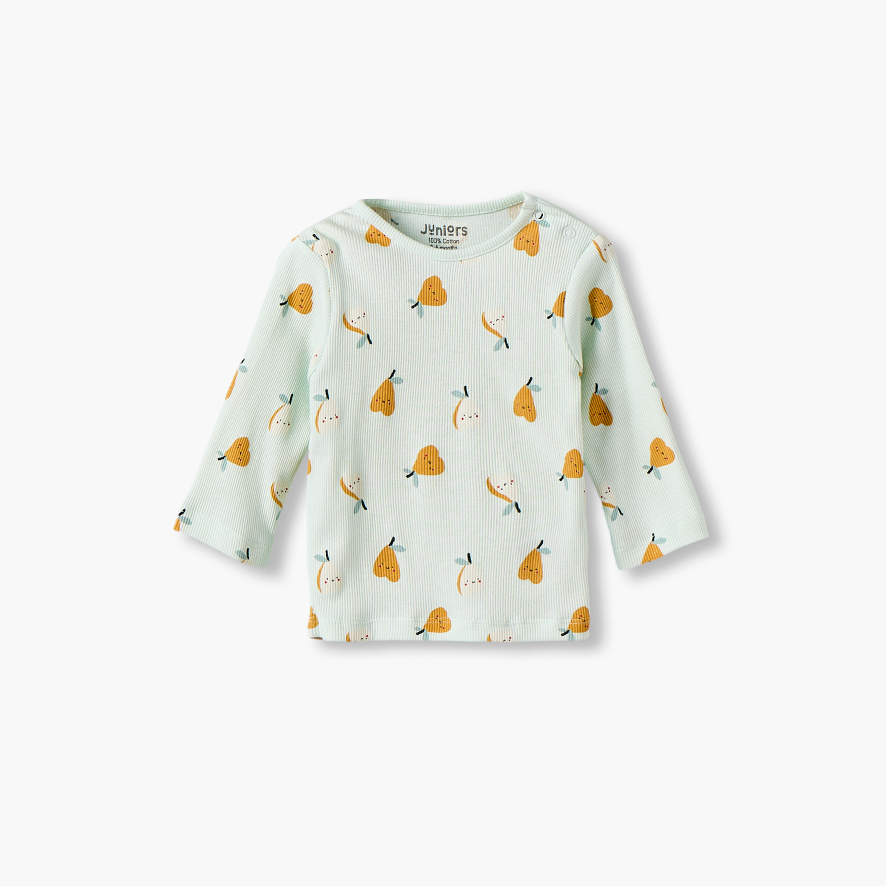 طقم بيجاما قطن برقبة ضيقة وأكمام طويلة وطبعات من جونيورز-baby-girls-clothing-nightwear-pyjamasets-image-3