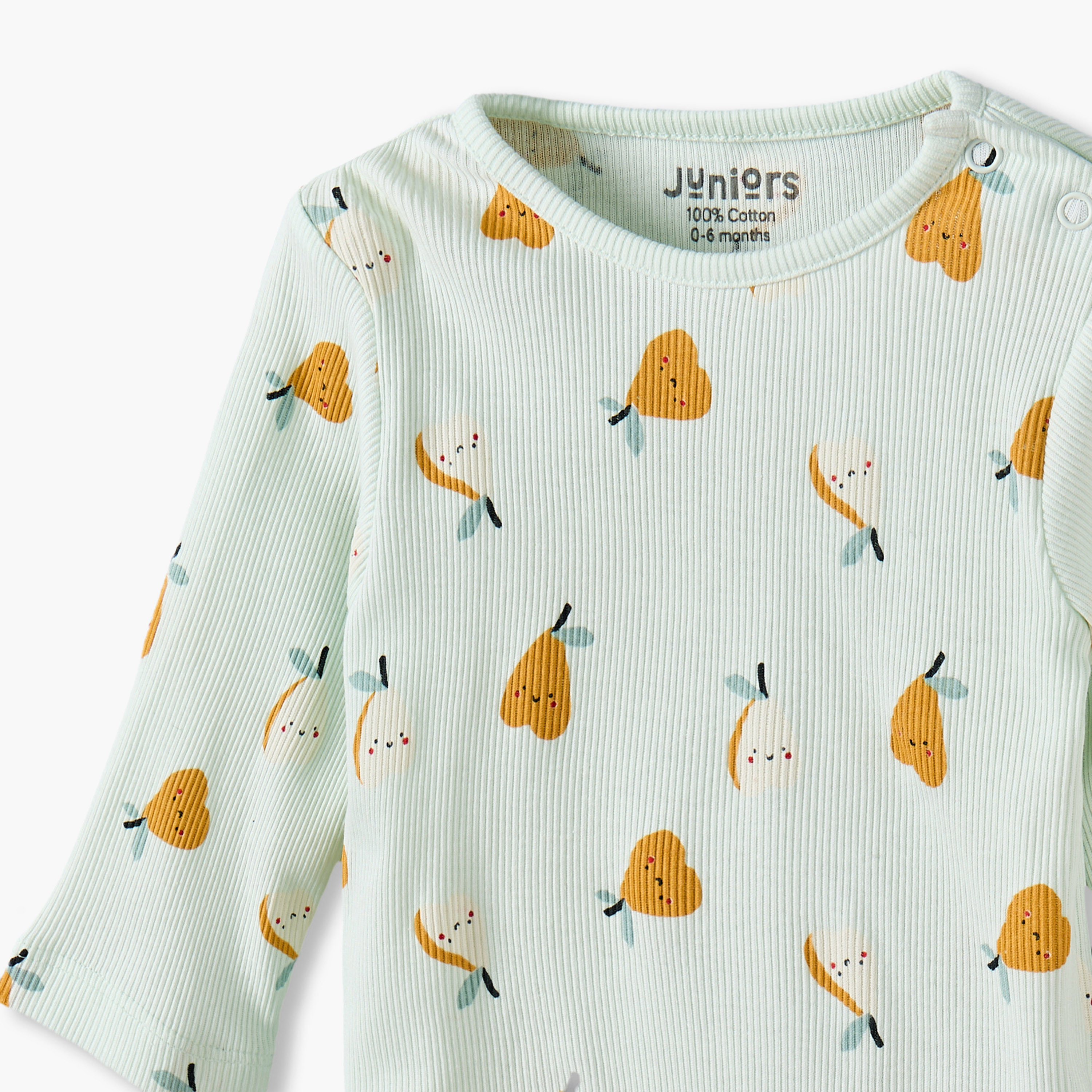 طقم بيجاما قطن برقبة ضيقة وأكمام طويلة وطبعات من جونيورز-baby-girls-clothing-nightwear-pyjamasets-image-7