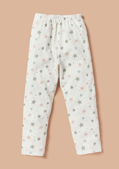 Juniors Star Print Shirt and Pyjama Set-Pyjama Sets-image-2