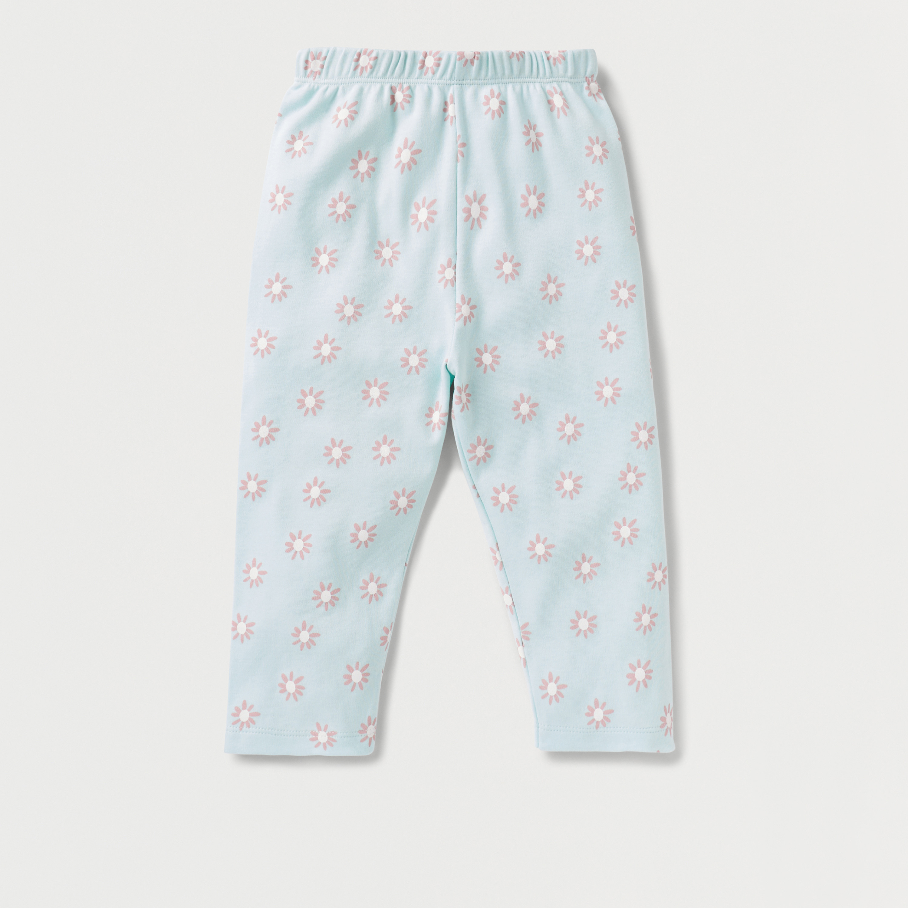 Juniors All-Over Floral Print T-shirt and Pyjama Set-baby-girls-clothing-nightwear-pyjamasets-image-3