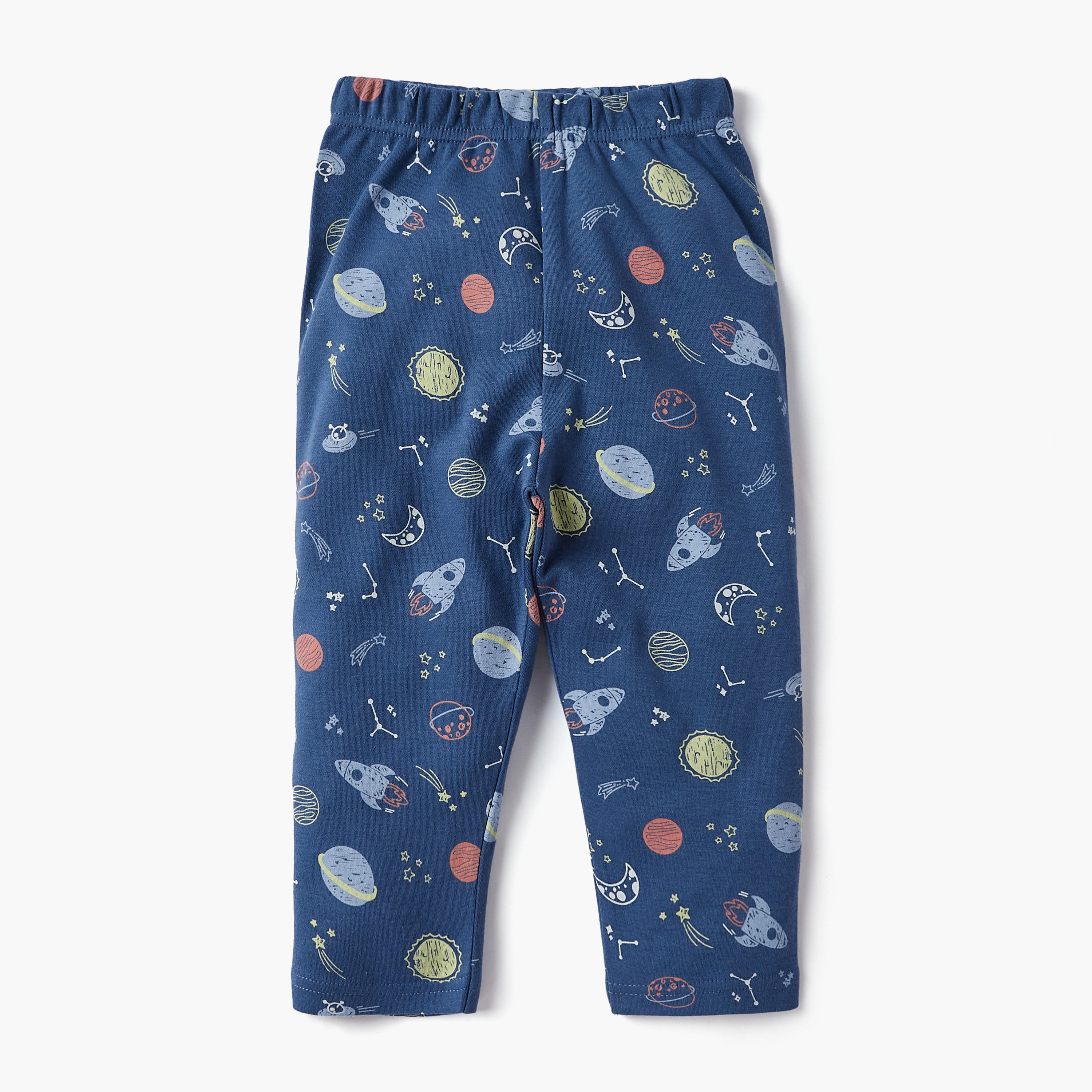 Juniors Space Print Long Sleeves Shirt and Pyjama Set-baby-boys-clothing-nightwear-pyjamasets-image-3
