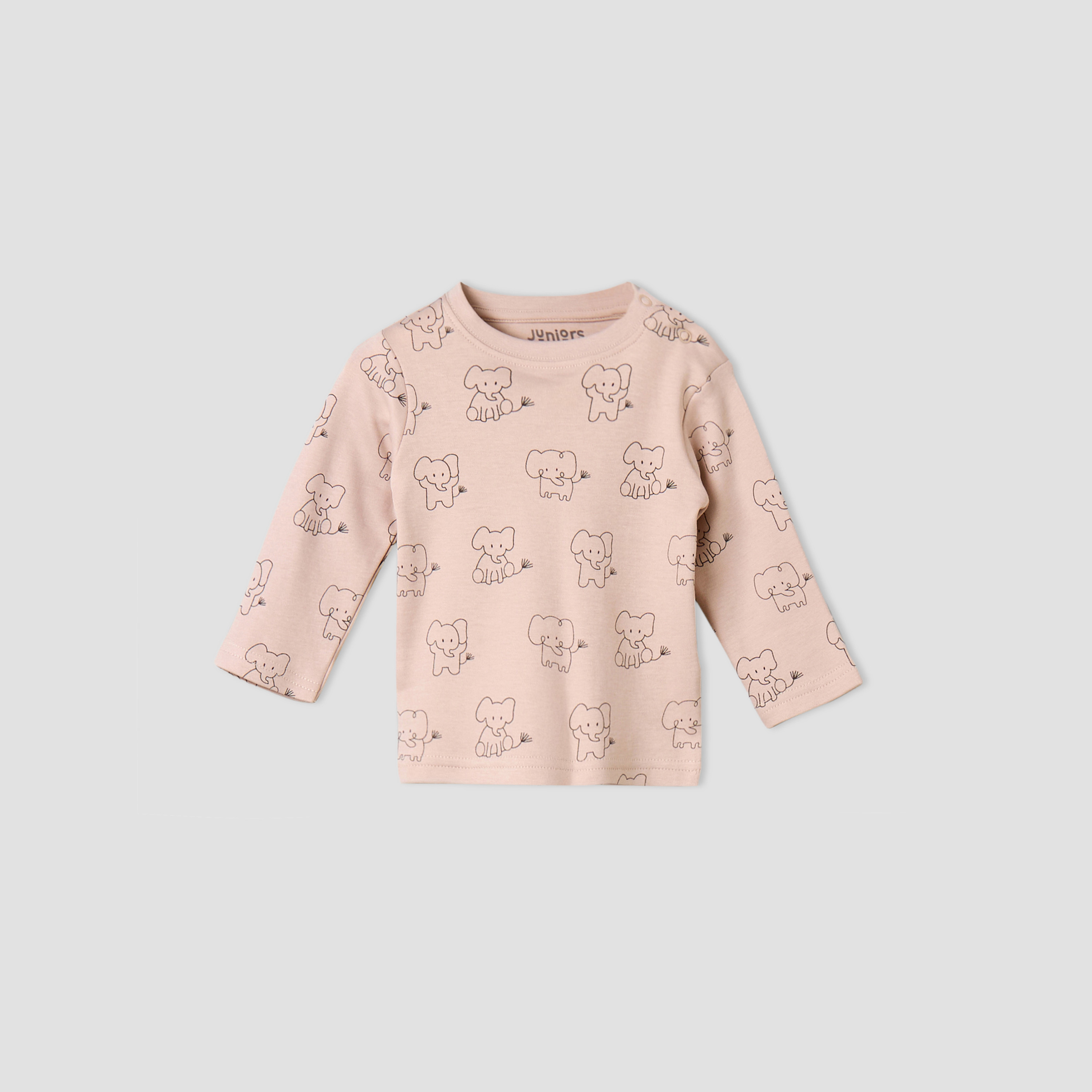 Pack of 4 Juniors Cotton Long Sleeves Pyjama Set with Elephant Print-baby-boys-clothing-nightwear-pyjamasets-image-4