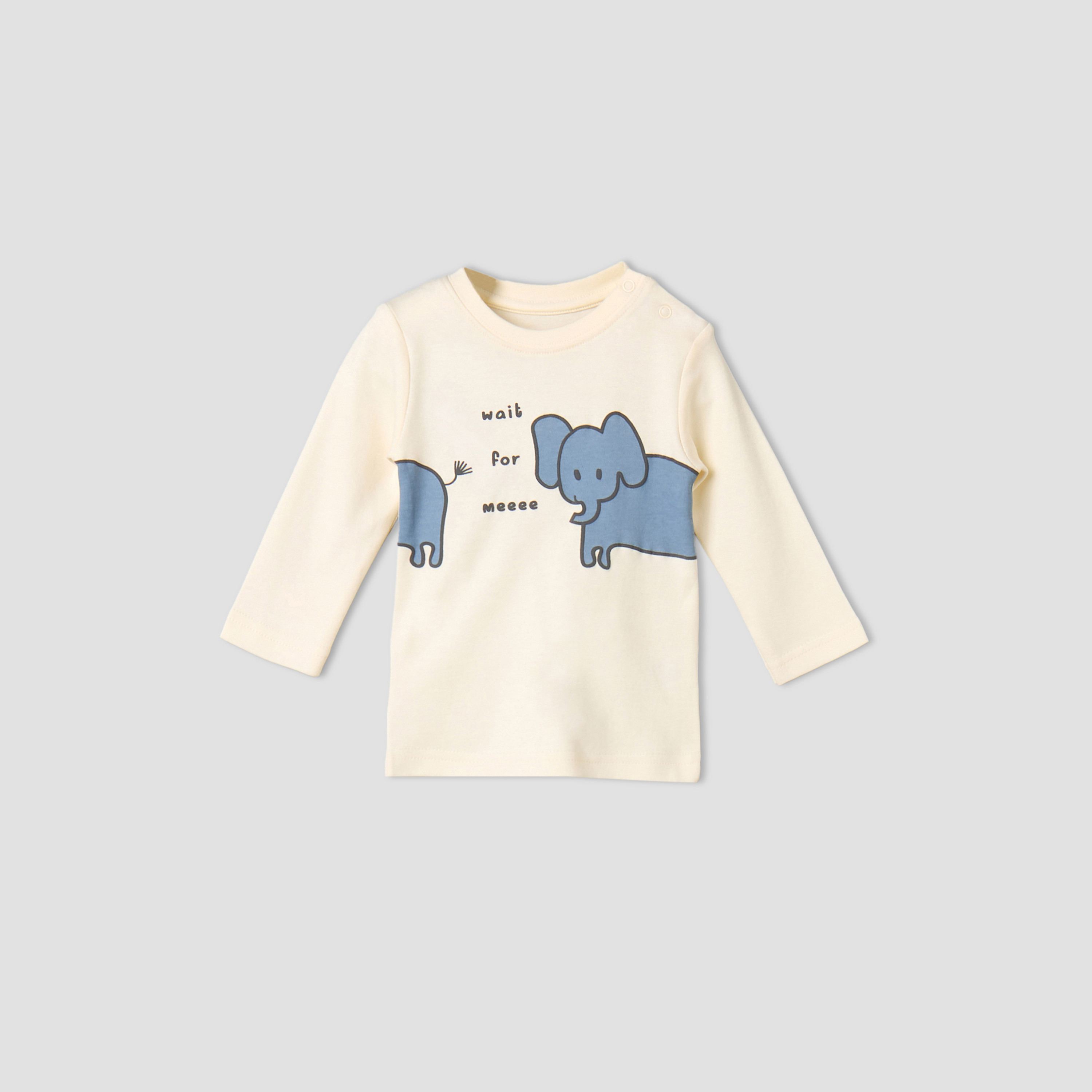 Pack of 4 Juniors Cotton Long Sleeves Pyjama Set with Elephant Print-baby-boys-clothing-nightwear-pyjamasets-image-8